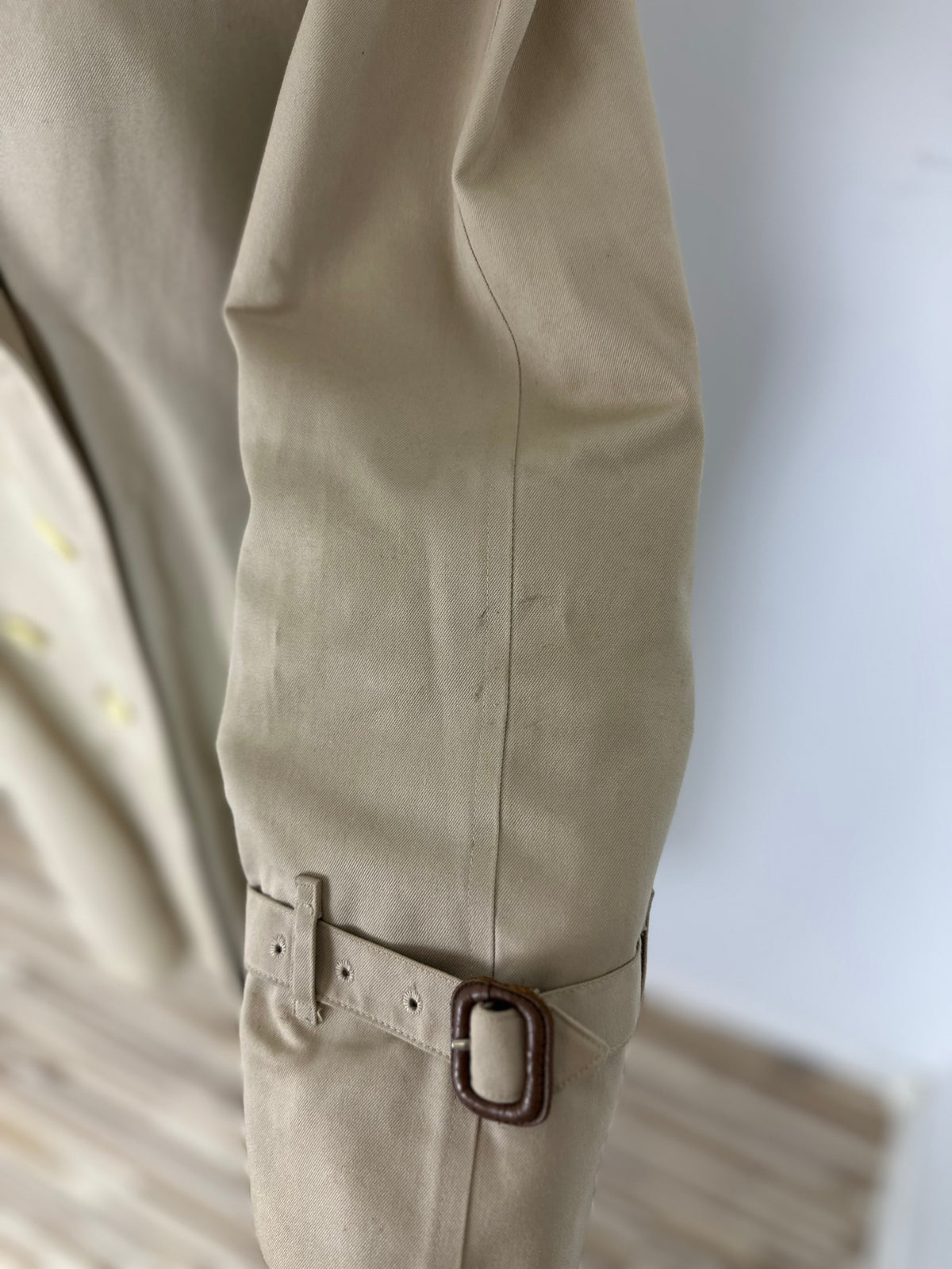 Vintage Burberry Trench Coat Creme Size 10 S