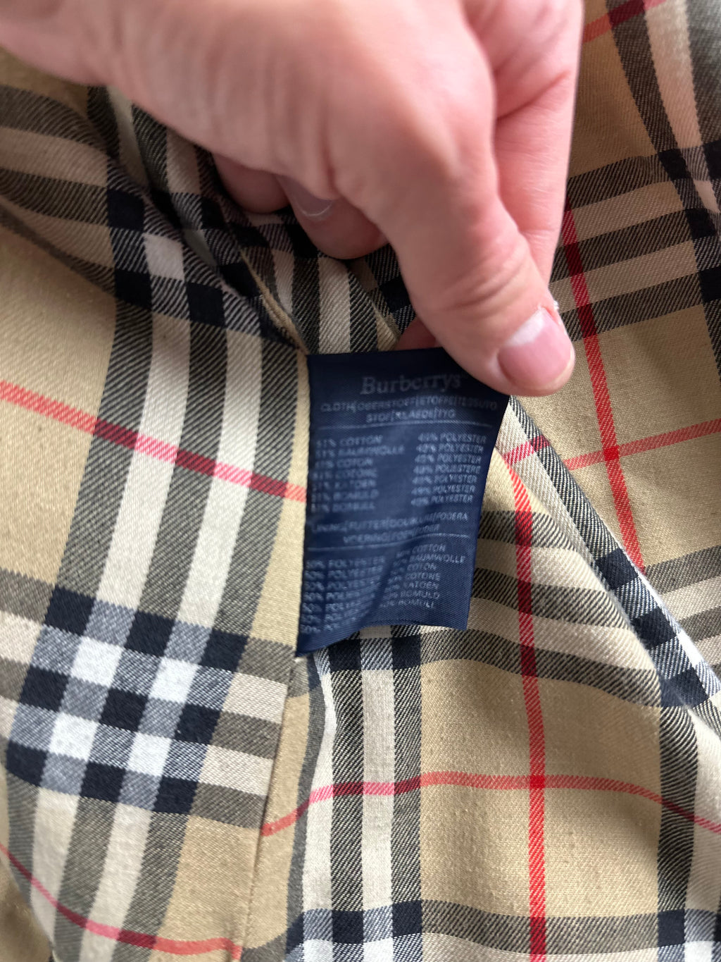 Burberrys Trenchcoat (58/XXL) including Inlet