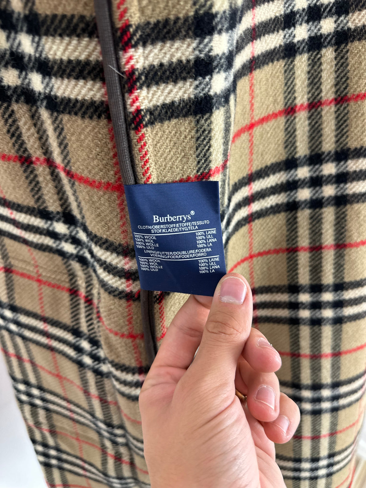 Vintage Burberry Duffle Coat Red Size 12 M