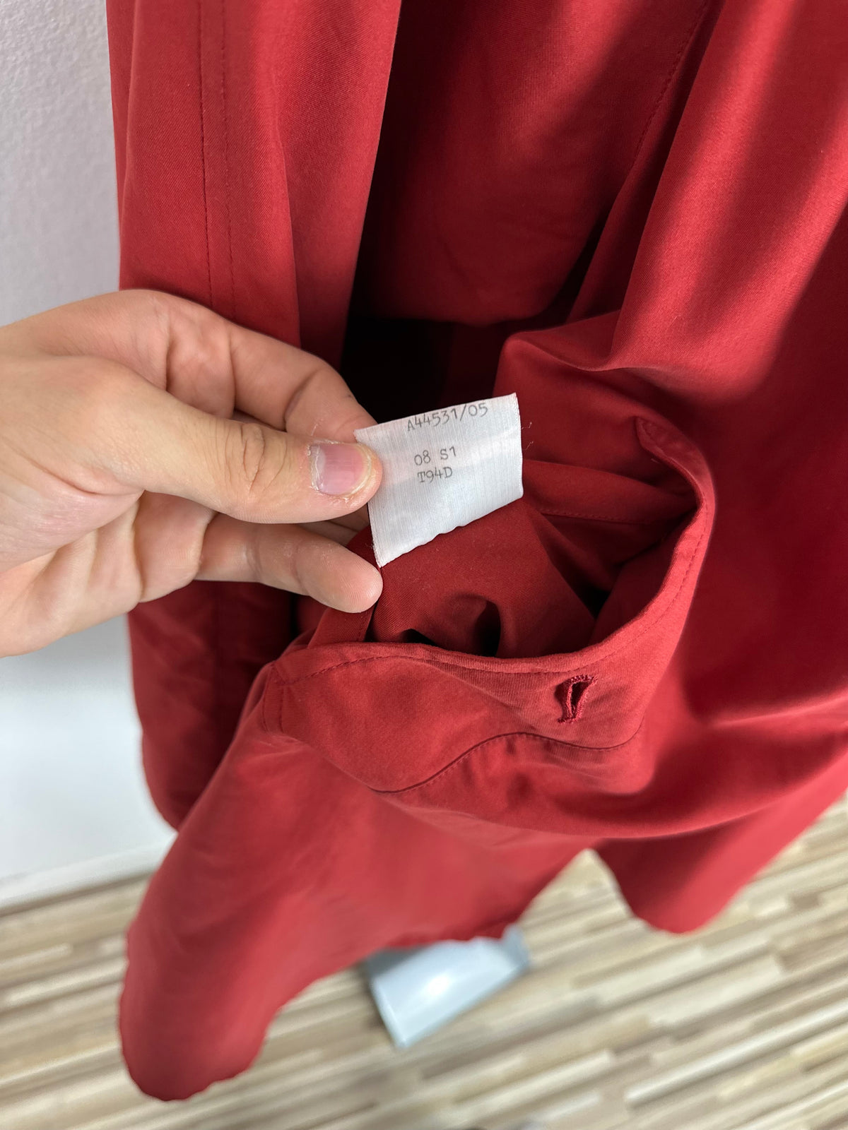 Vintage Burberry Trench Coat Red Size 14 L