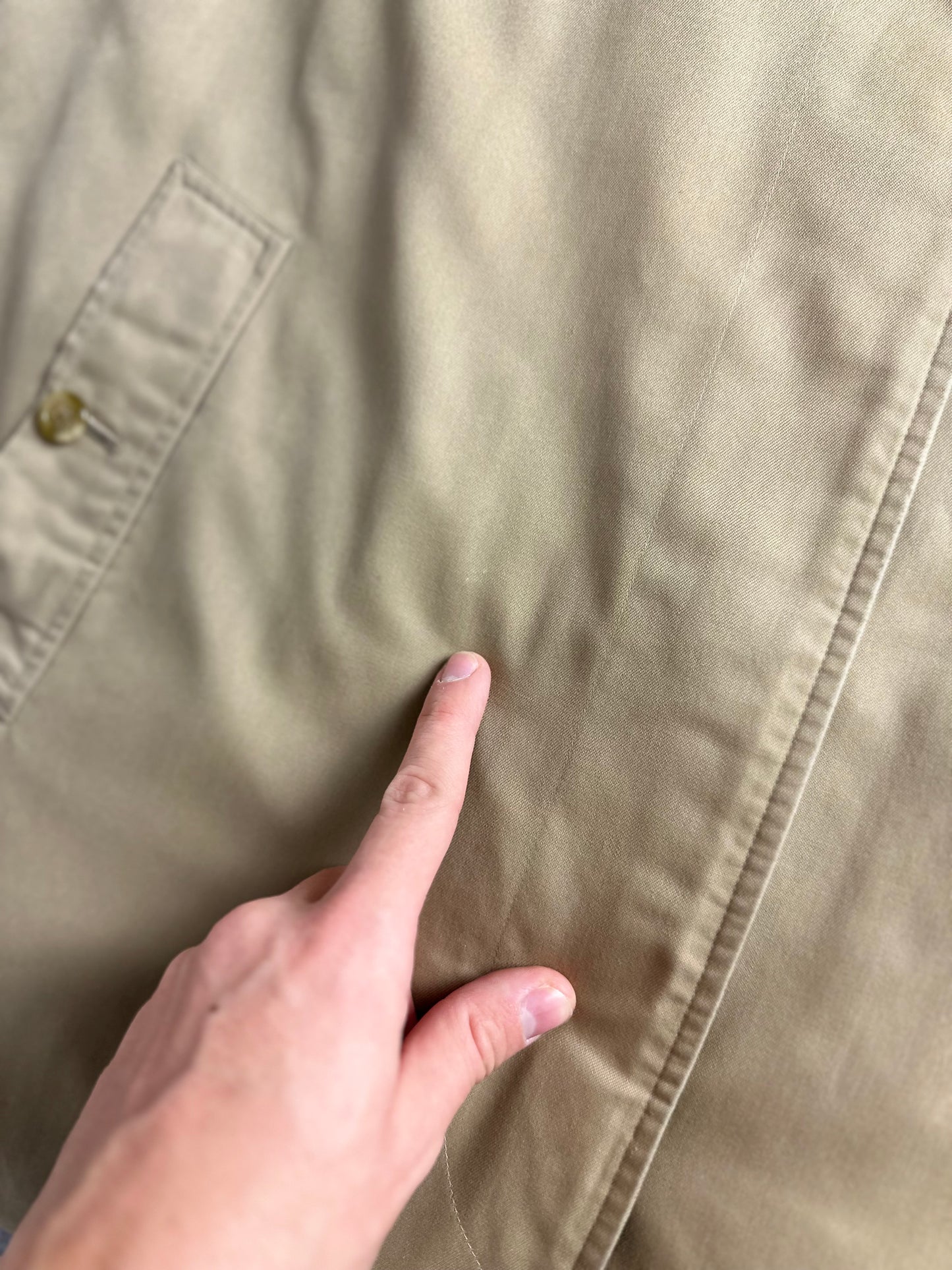 Vintage Burberry Car Coat Beige Size 14 L