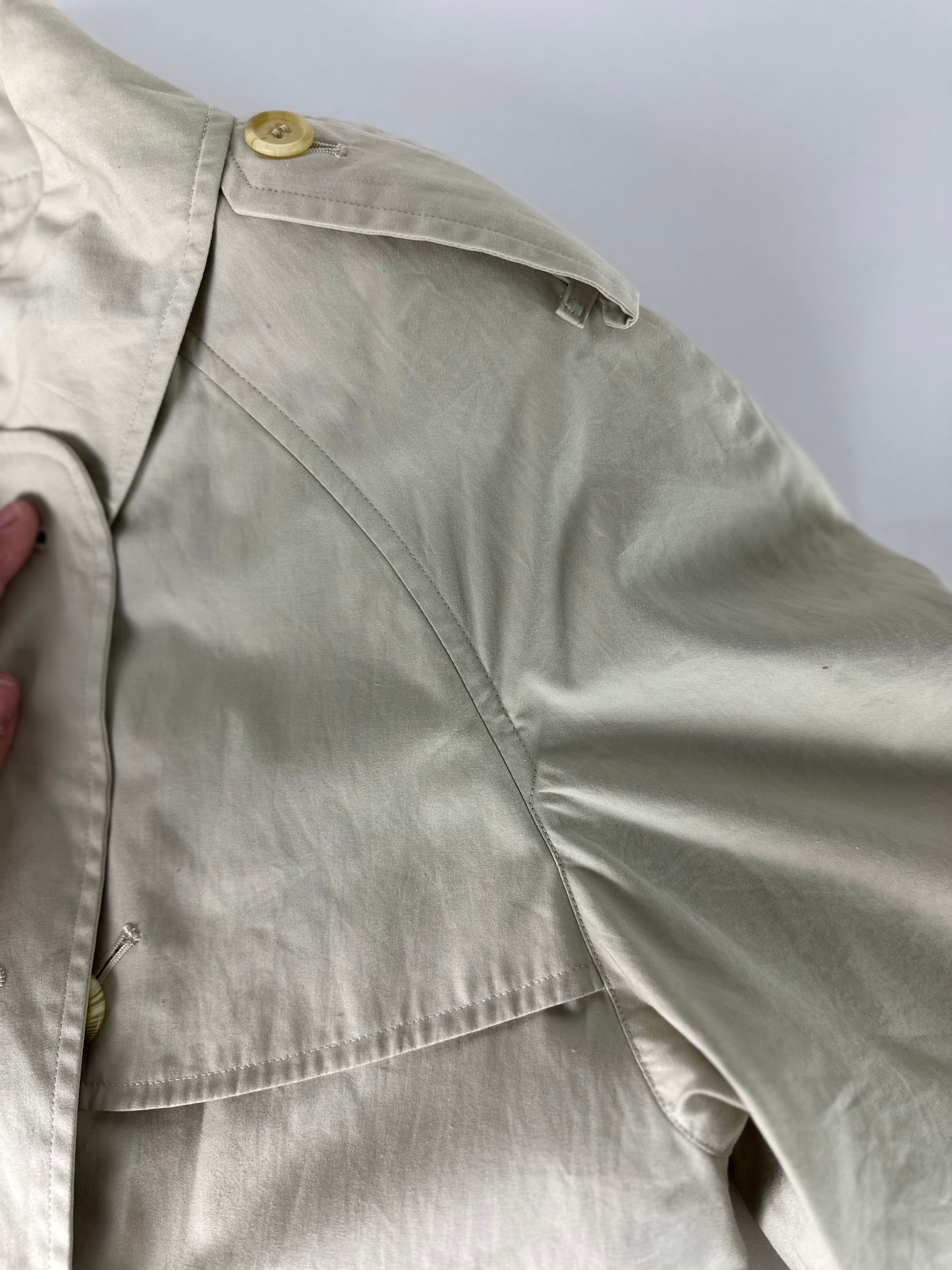 Vintage Burberry Trench Coat Size 14 L With Lining