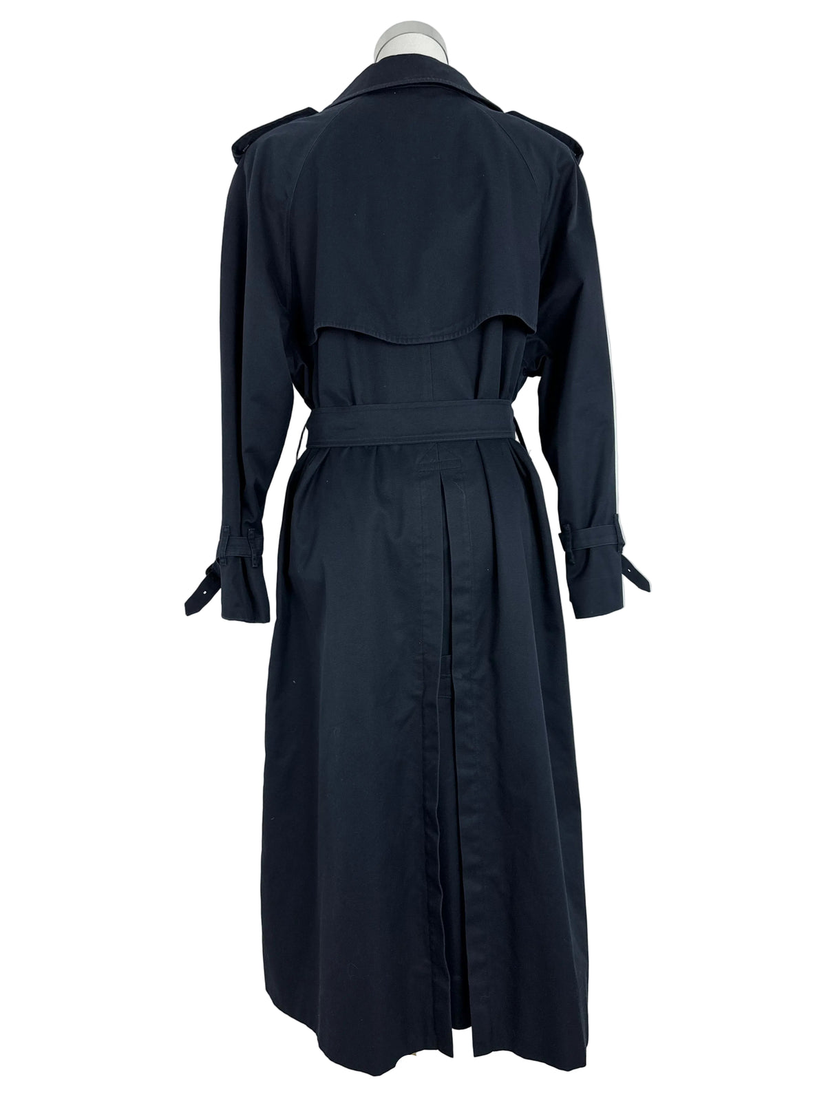 Vintage Burberry Trench Coat Navy Size 14 L