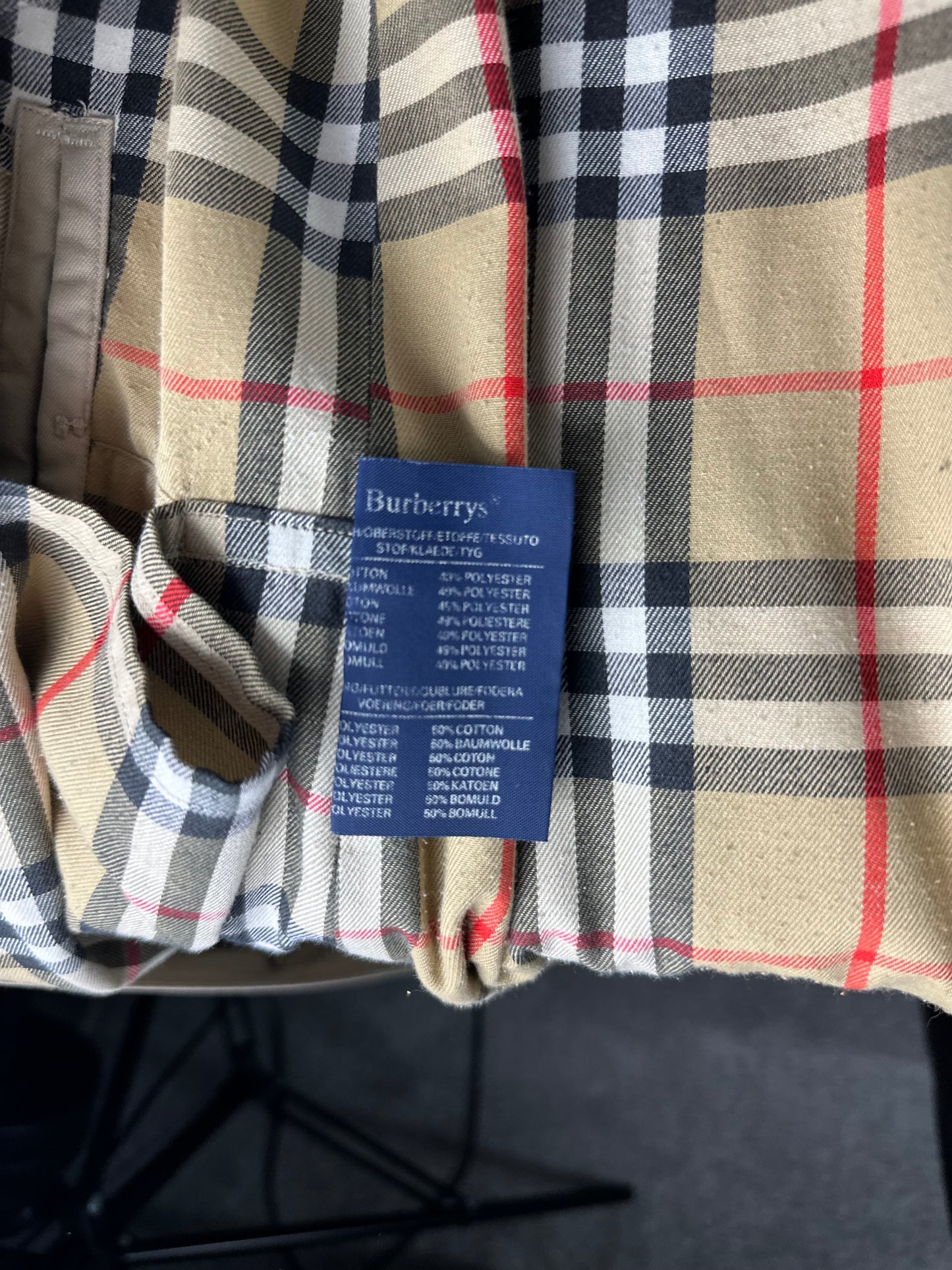 Vintage Burberry Car Coat Size 16 XL