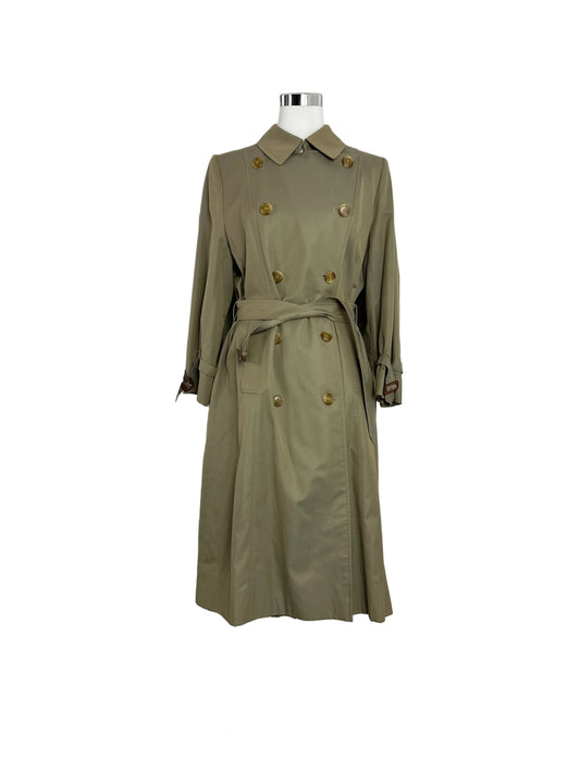 Vintage Burberry Trench Coat Size 12 M