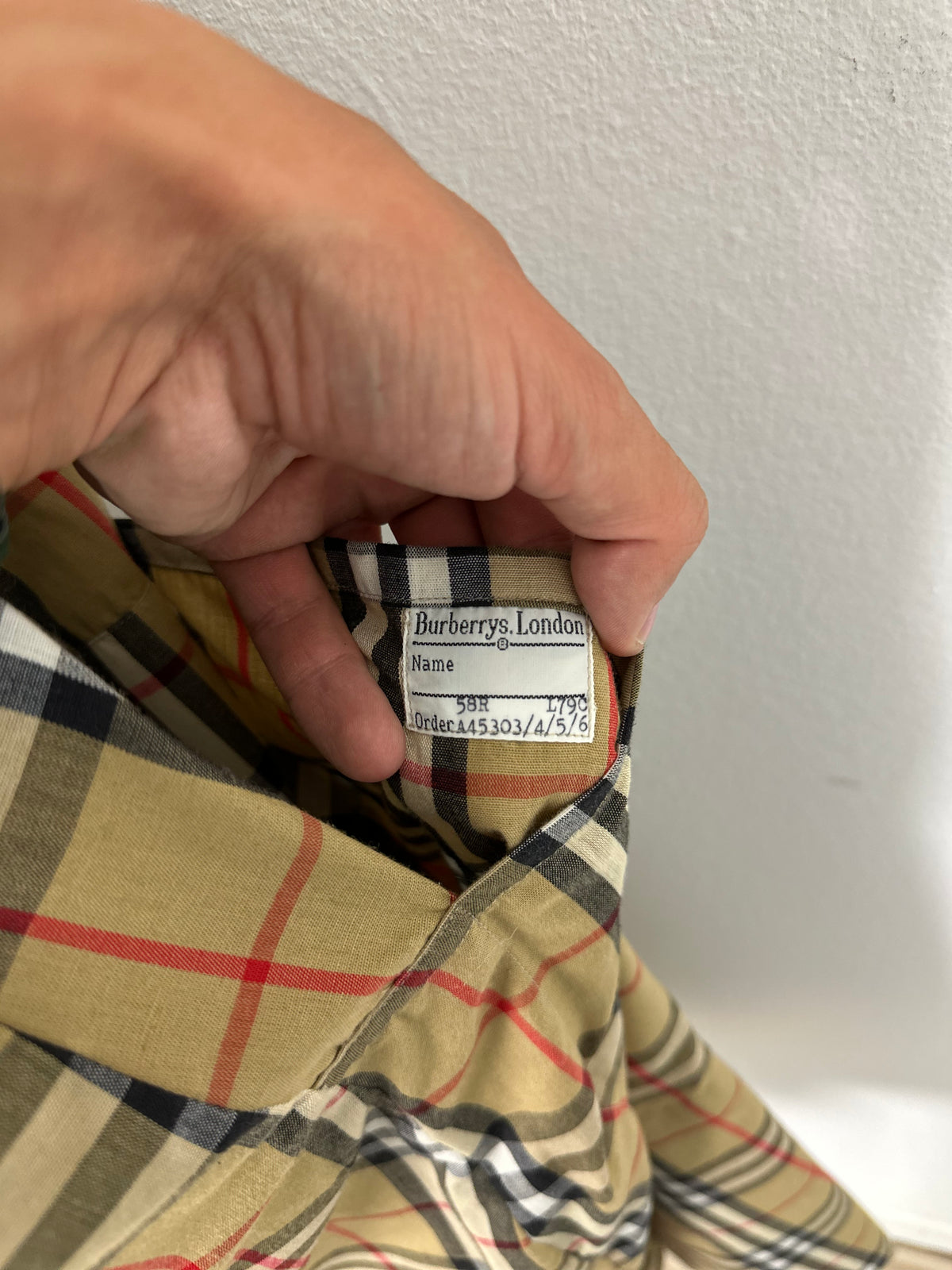 Vintage Burberry Trench Coat Beige Size 58 XXL
