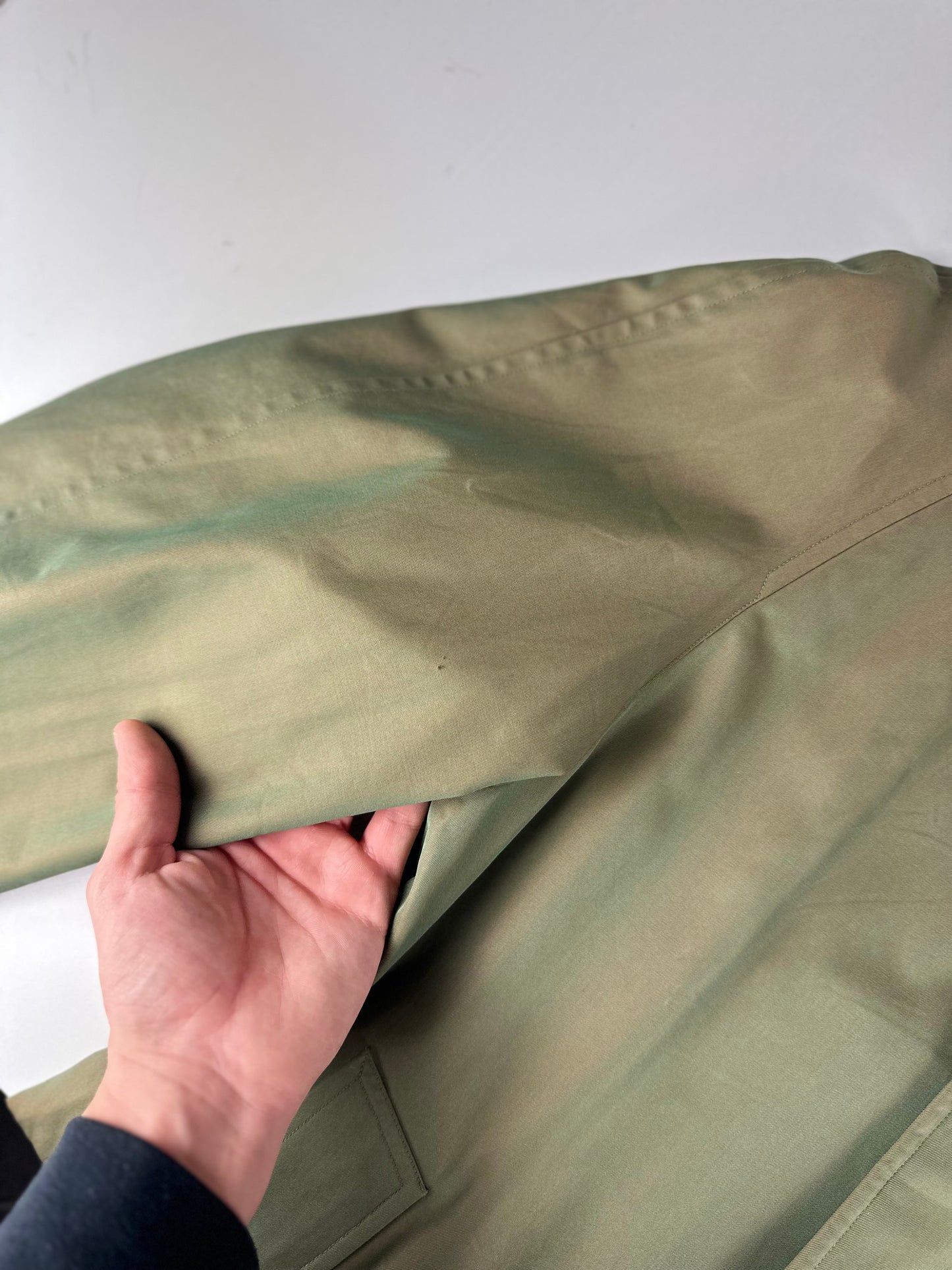 Vintage Burberry Car Coat Khaki Size 48 M
