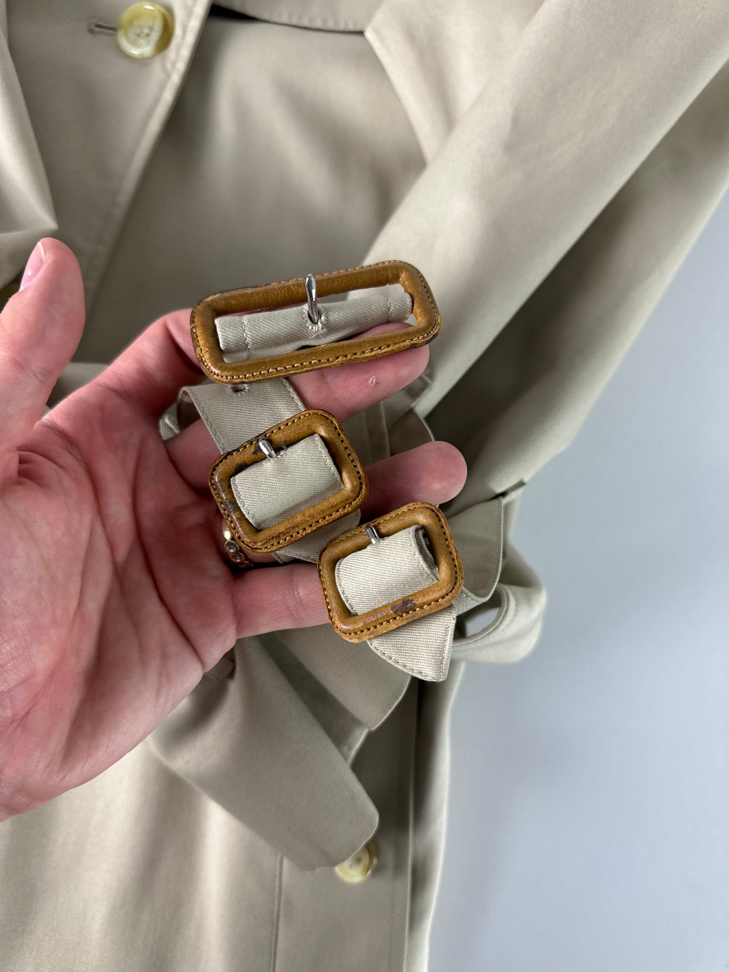 Vintage Burberry Trench Coat Size 16 XL