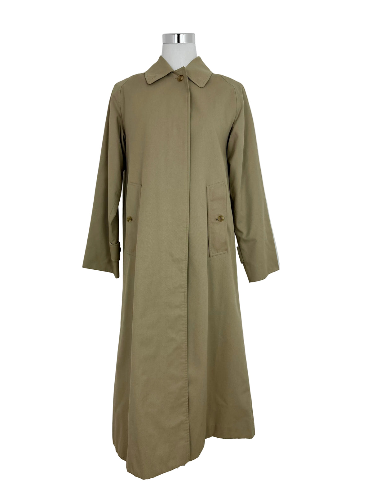 Vintage Burberry Car Coat Beige Size 10 S
