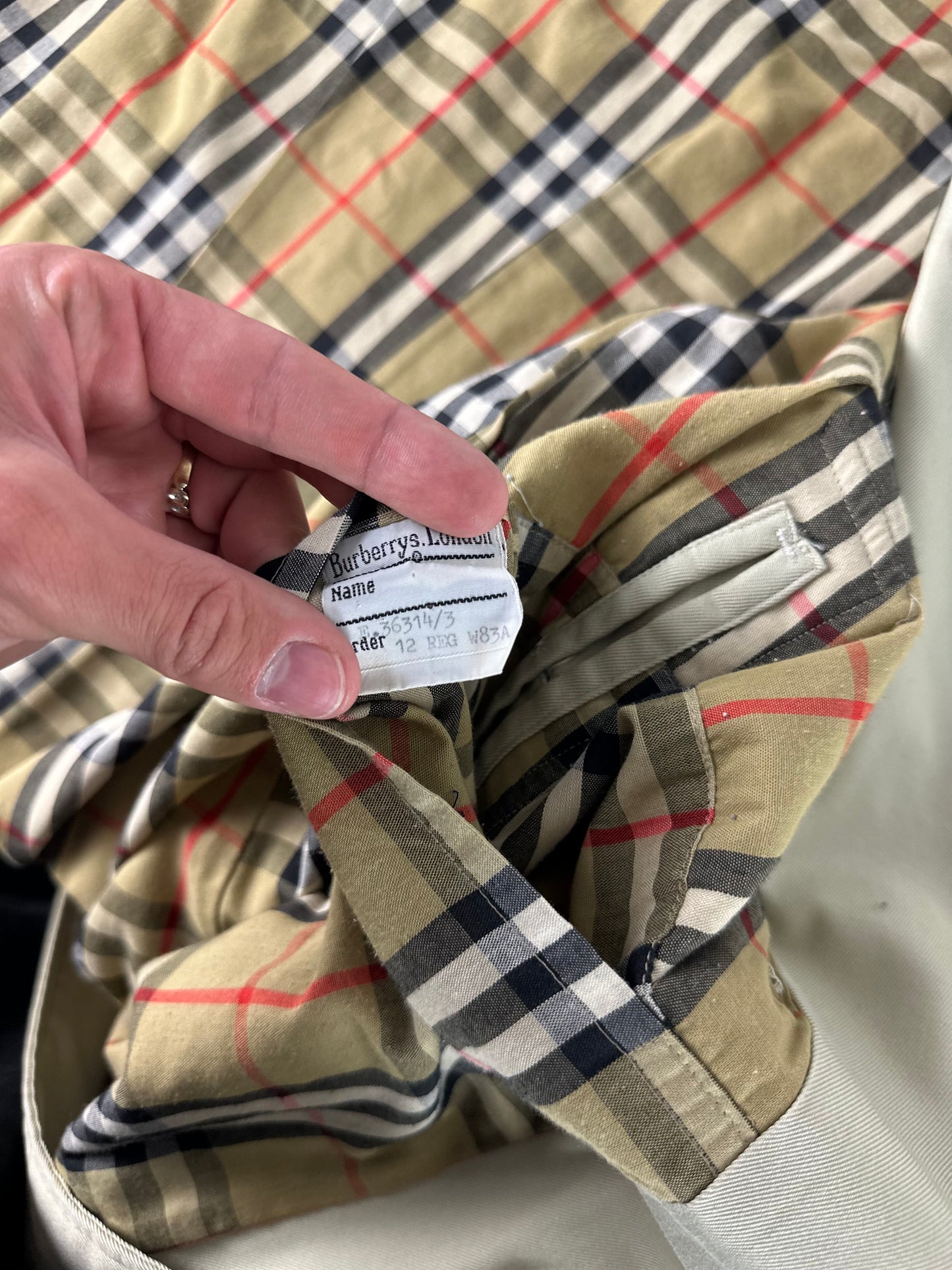 Vintage Burberry Trench Coat Size 10 S