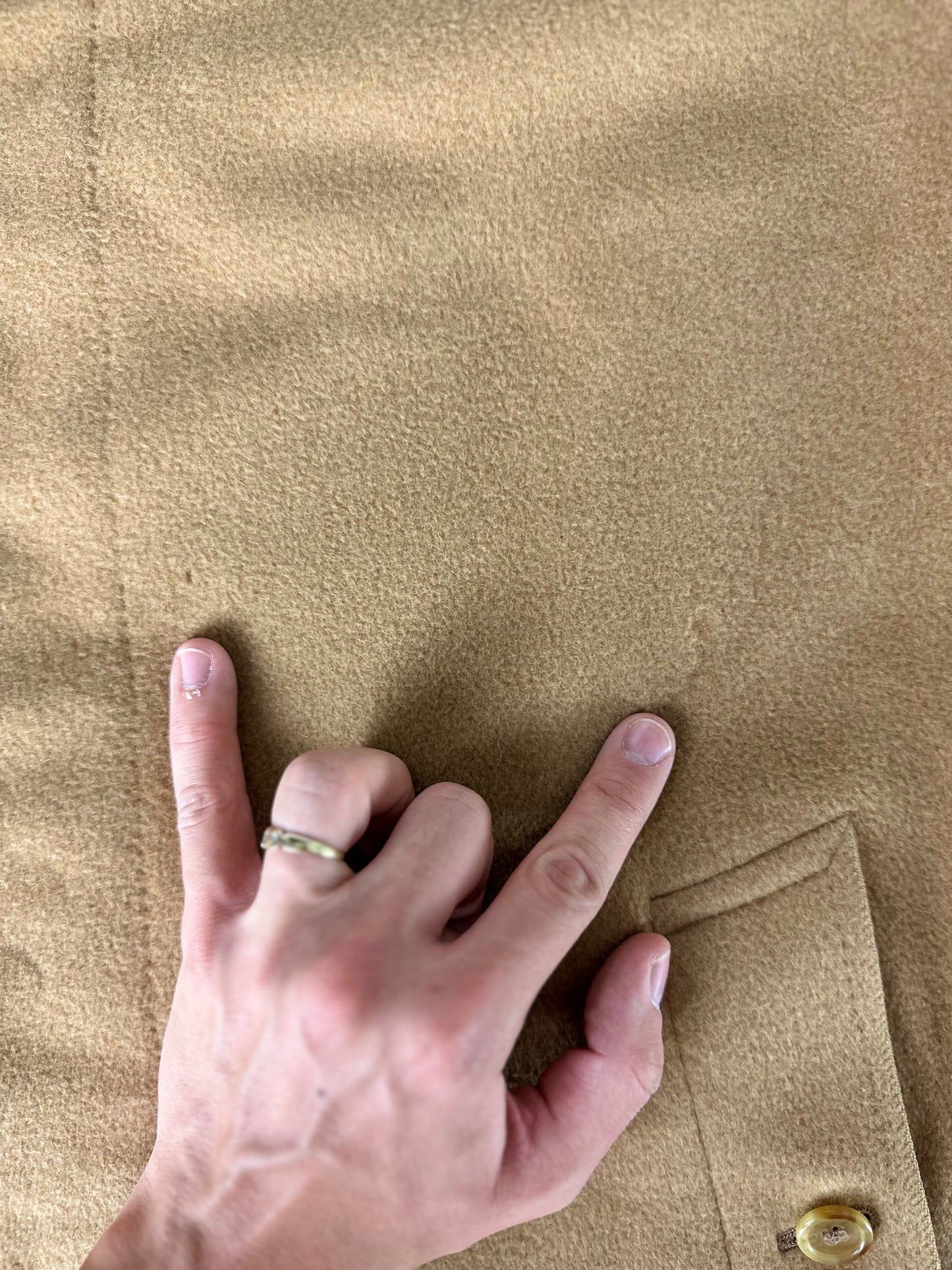 Vintage Burberry Camel Coat Size 48 M