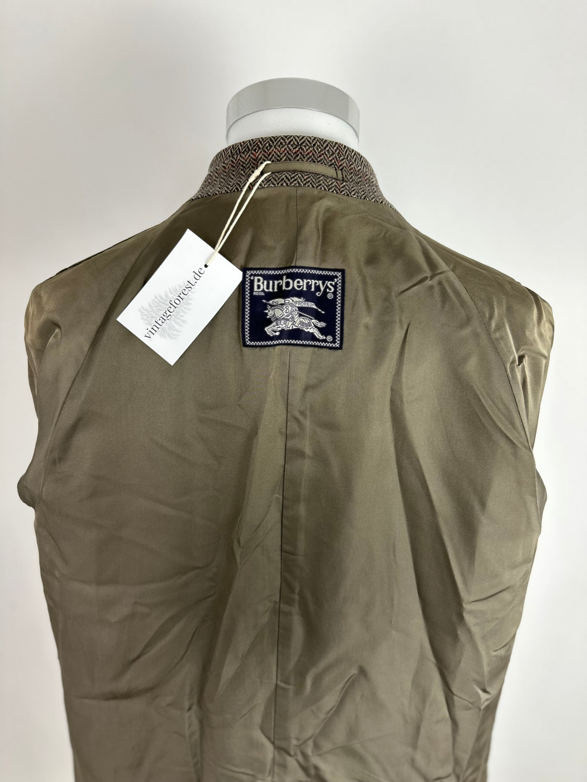 Vintage Burberry Wool Coat Brown Size 48 M