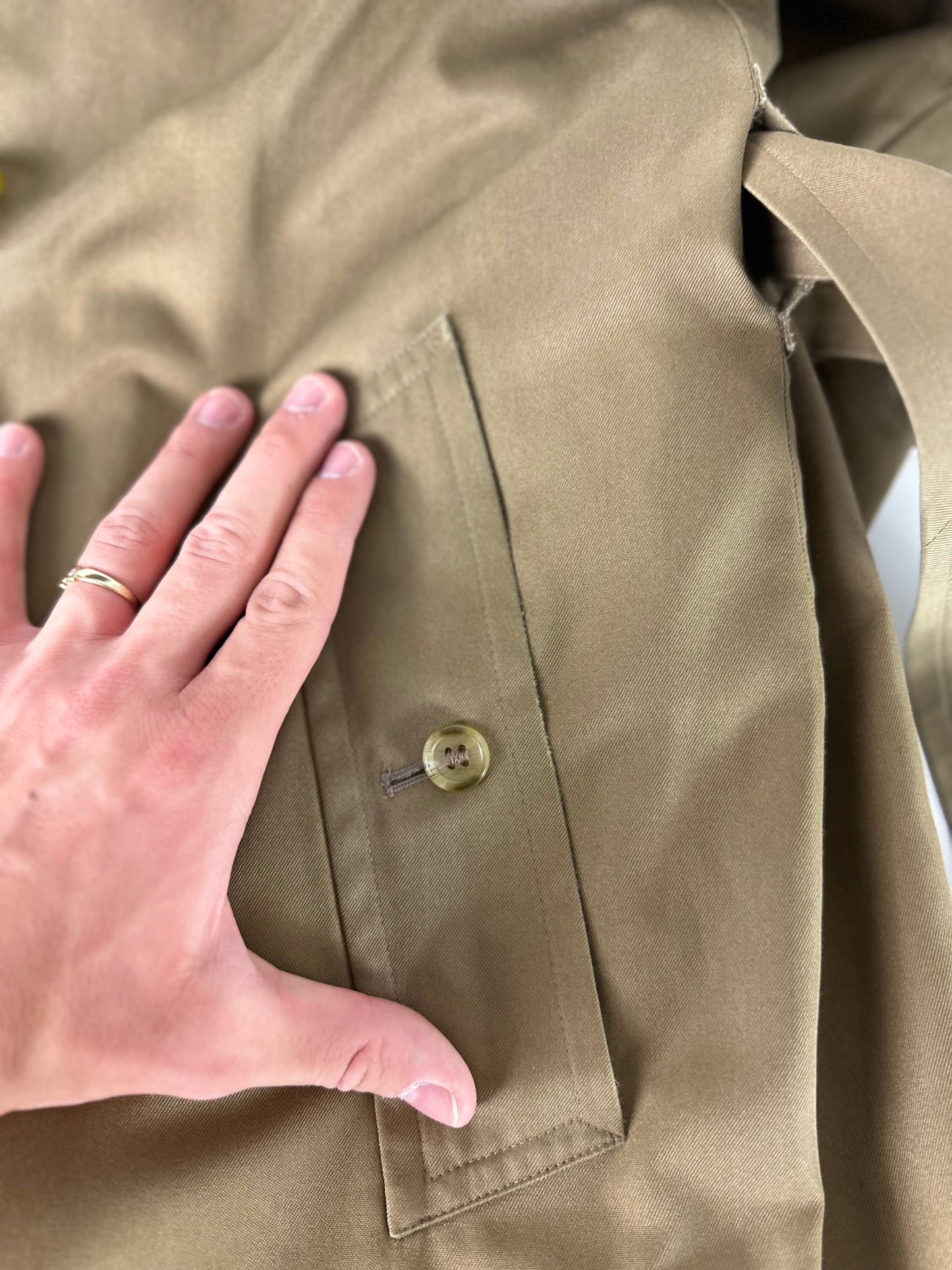 Vintage Burberry Trench Coat Size 48 M With Lining