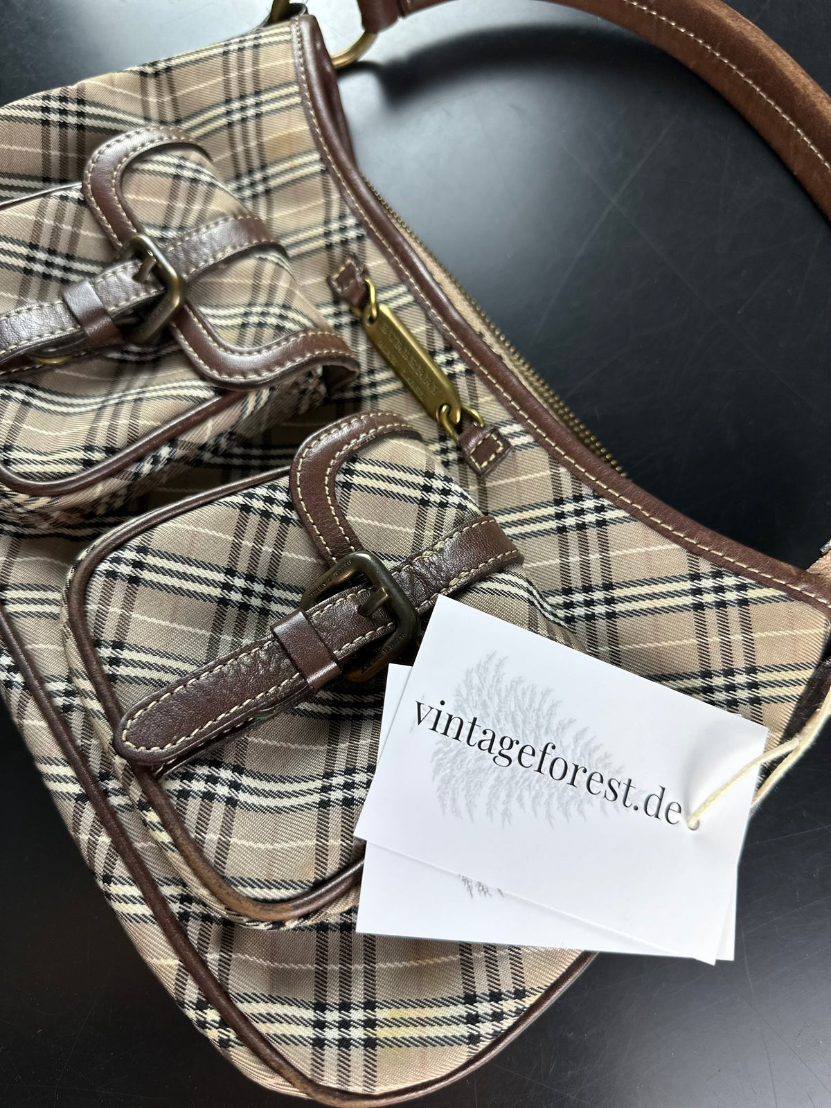 Vintage Burberry Blue Label Nova Check Shoulder Bag