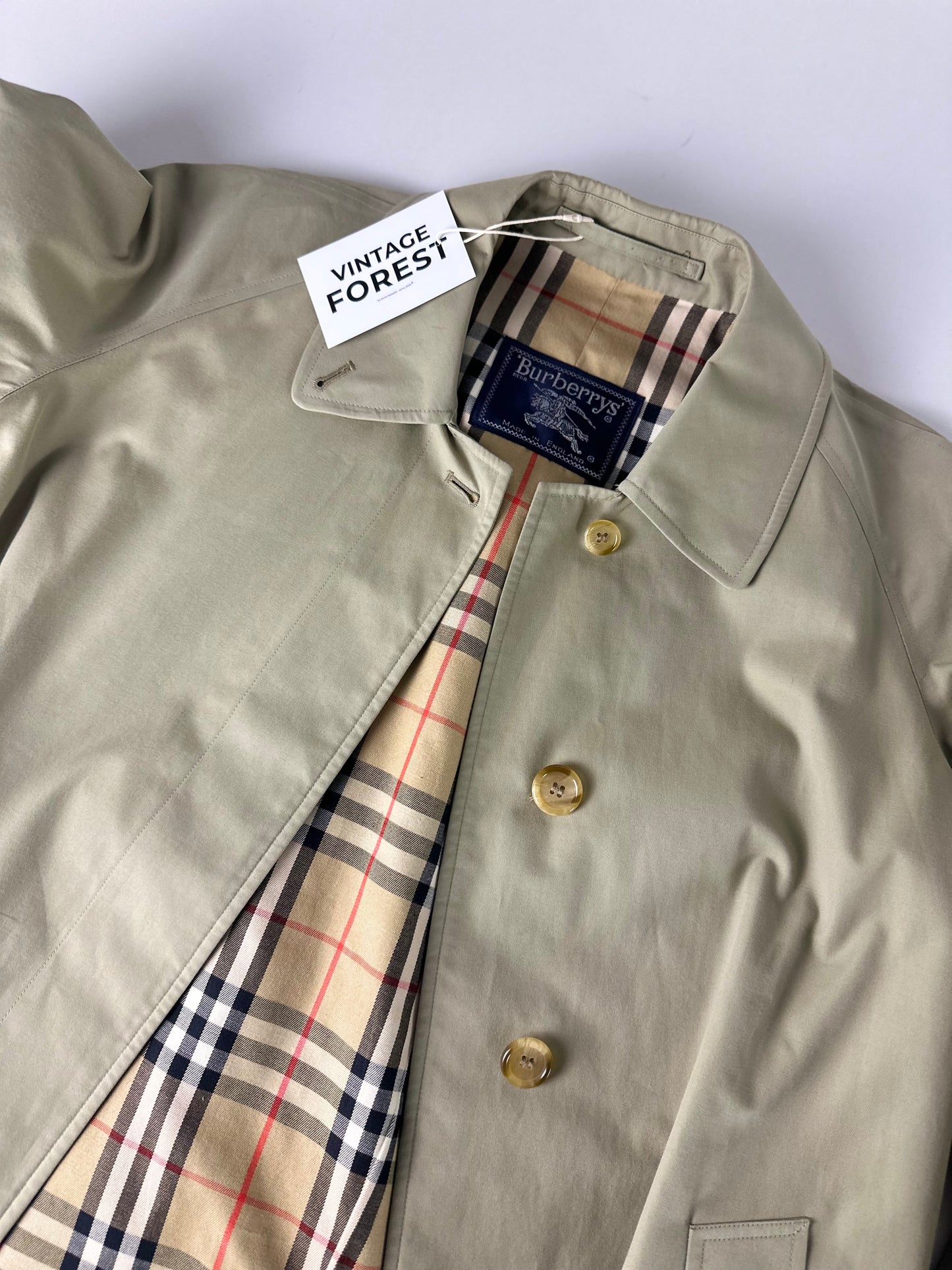 Vintage Burberry Car Coat Size 12 M