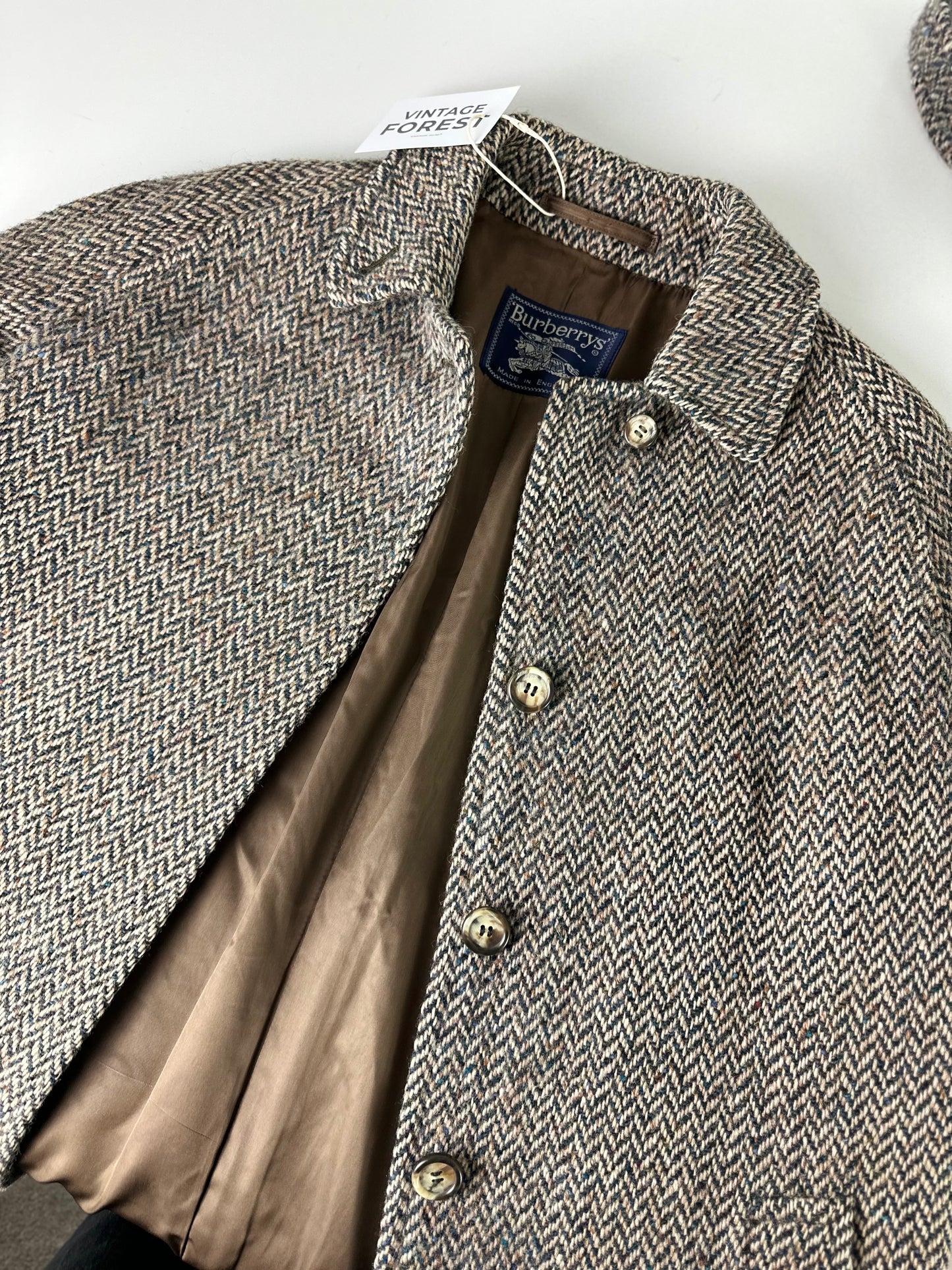 Vintage Burberry Wool Coat Size 12 M