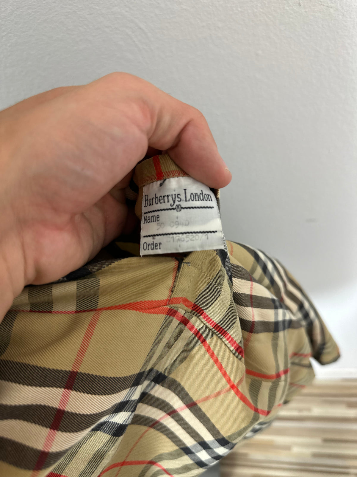 Vintage Burberry Car Coat Grey Size 50 L