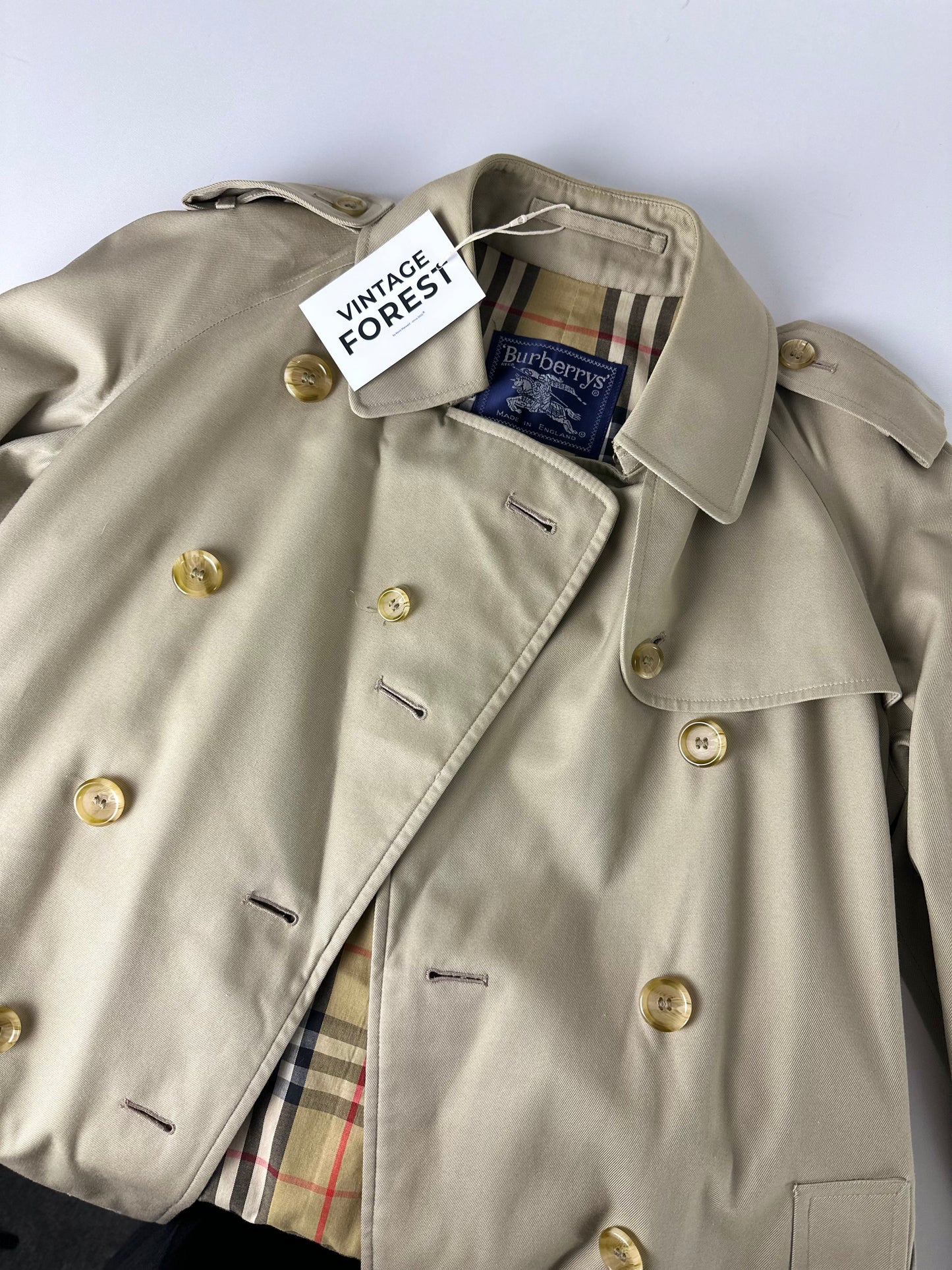 Vintage Burberry Trench Coat Size 8 XS