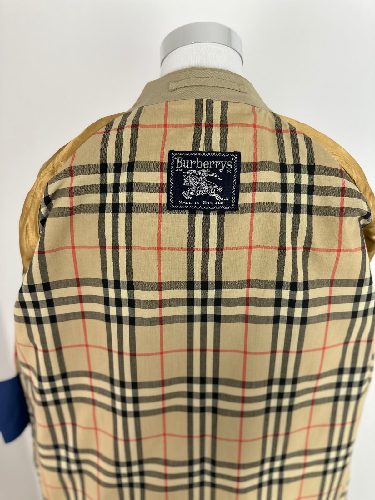 Vintage Burberry Car Coat Beige Size 10 S