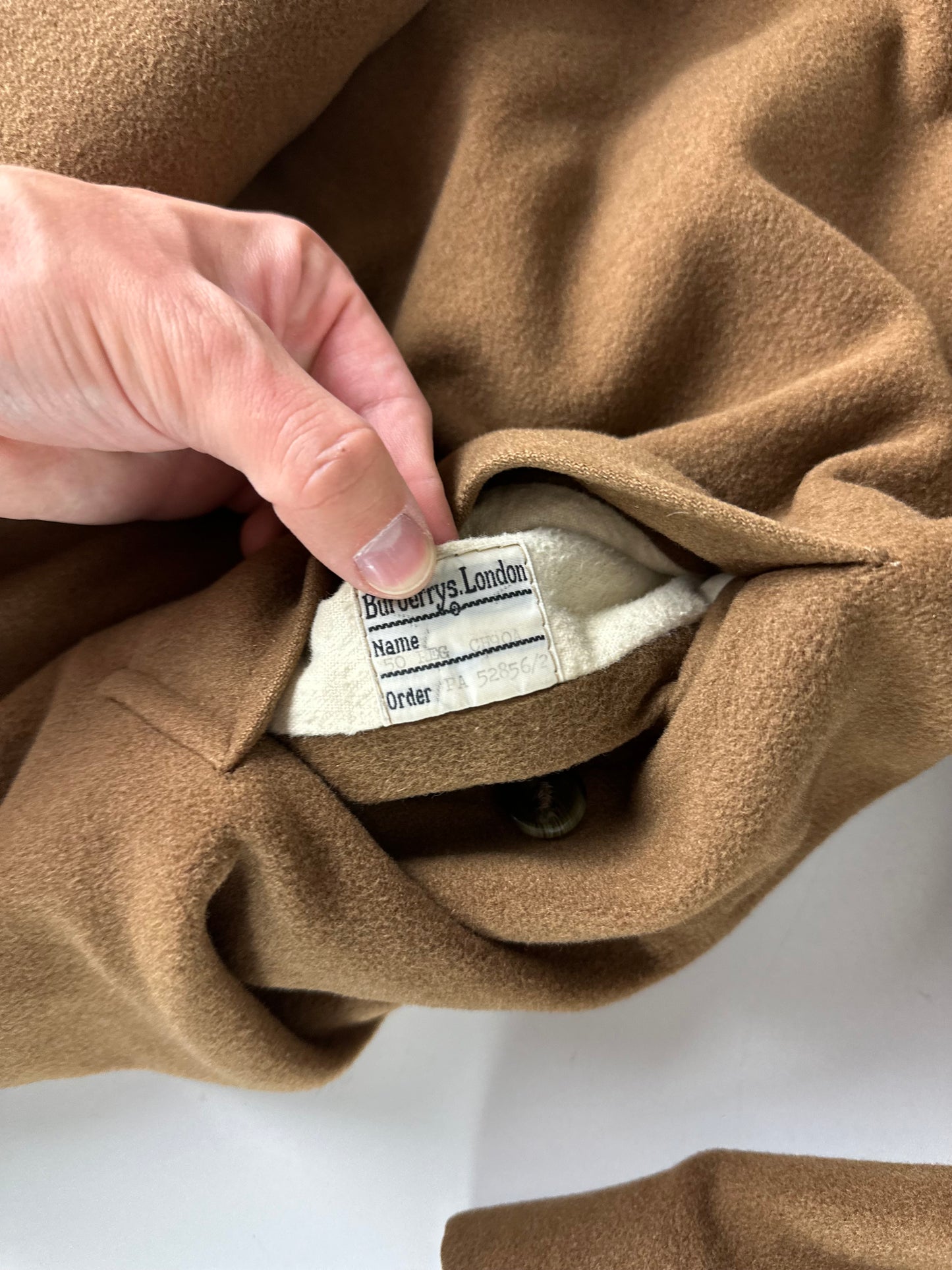 Vintage Burberry Camel Coat Size 52 L