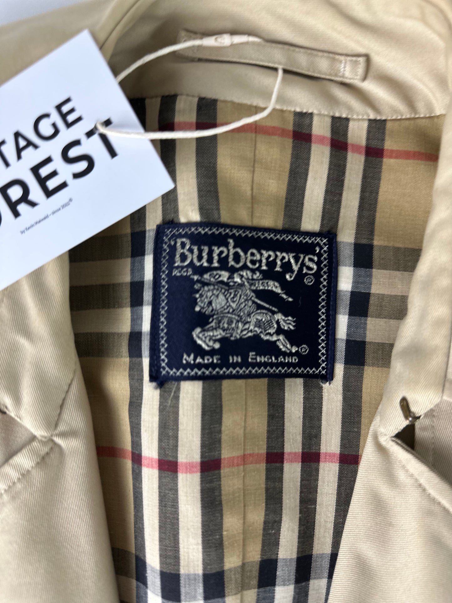 Vintage Burberry Trench Coat Size 8 XS