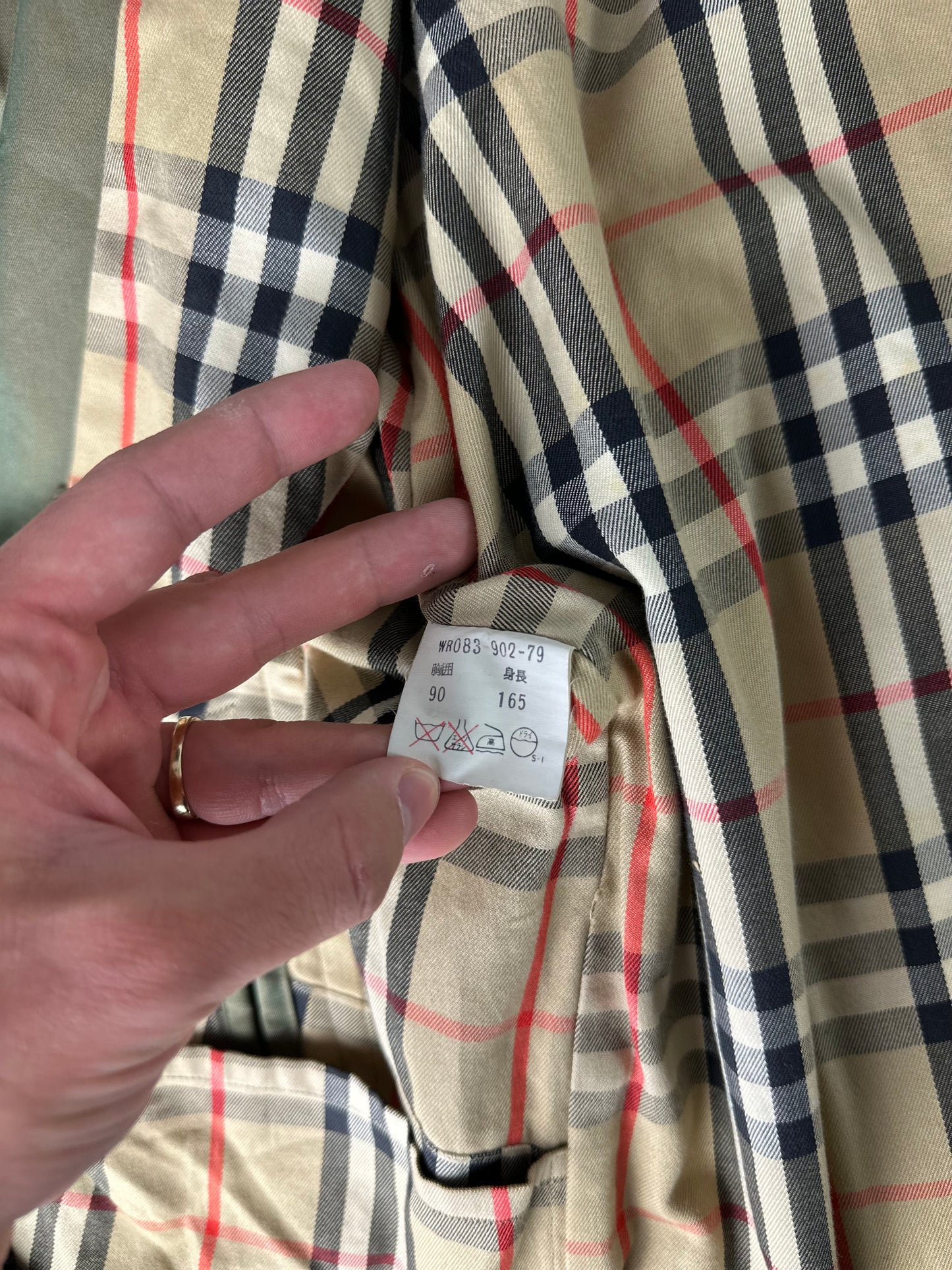 Vintage Burberry Trench Coat Size 46 S