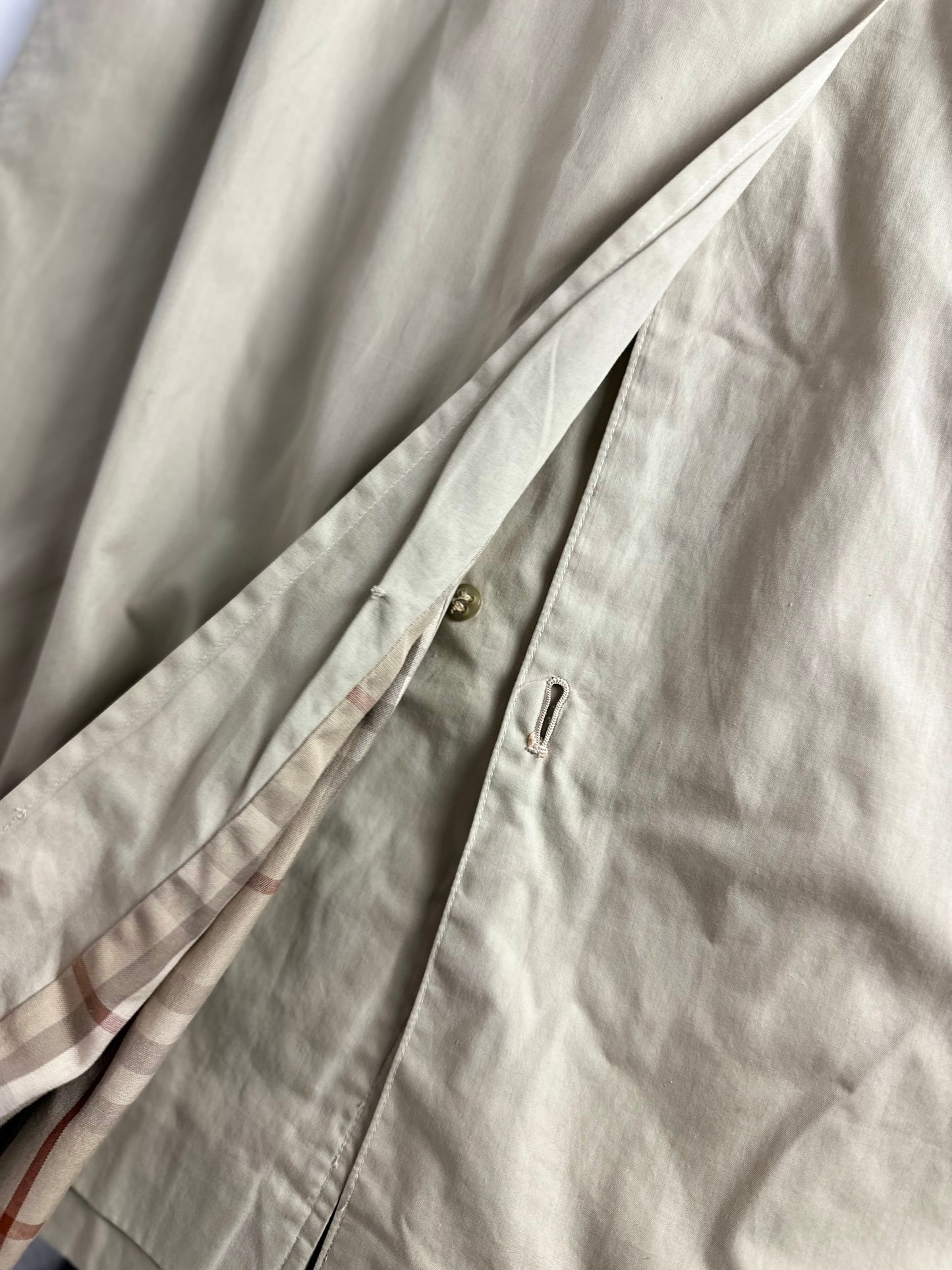 Vintage Burberry Car Coat Creme Size 10 S