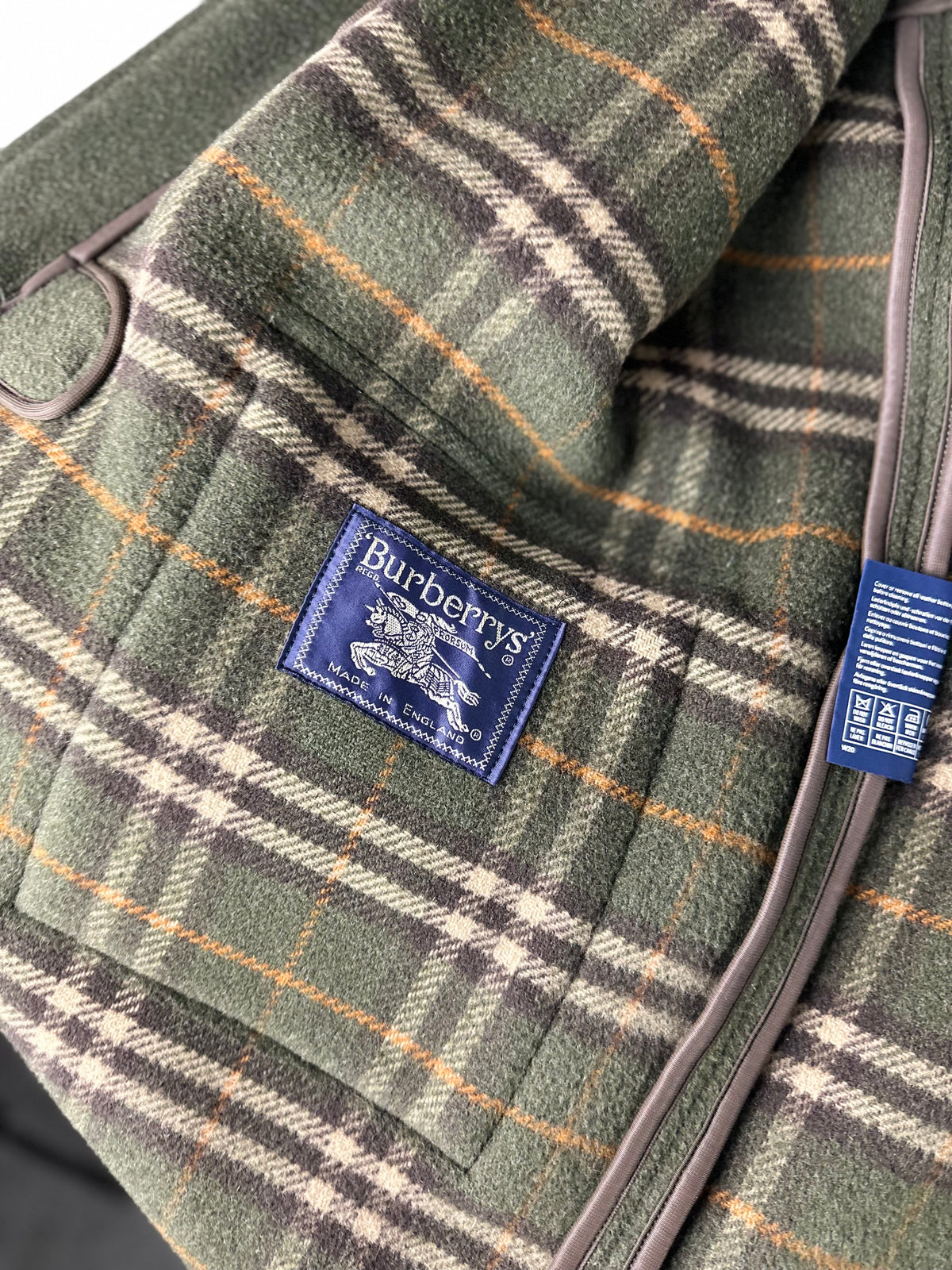 Vintage Burberry Duffle Coat Khaki Size 54 XL