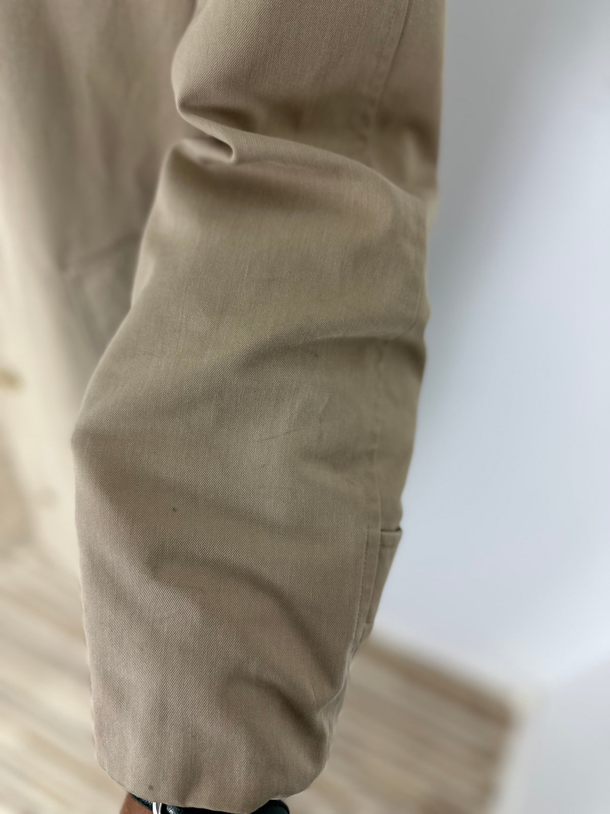 Vintage Burberry Car Coat Beige Size 10 S