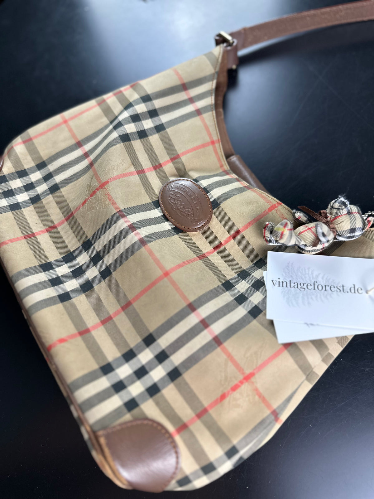Vintage Burberry Canterbury Haymarket Nova Check Shoulder Bag