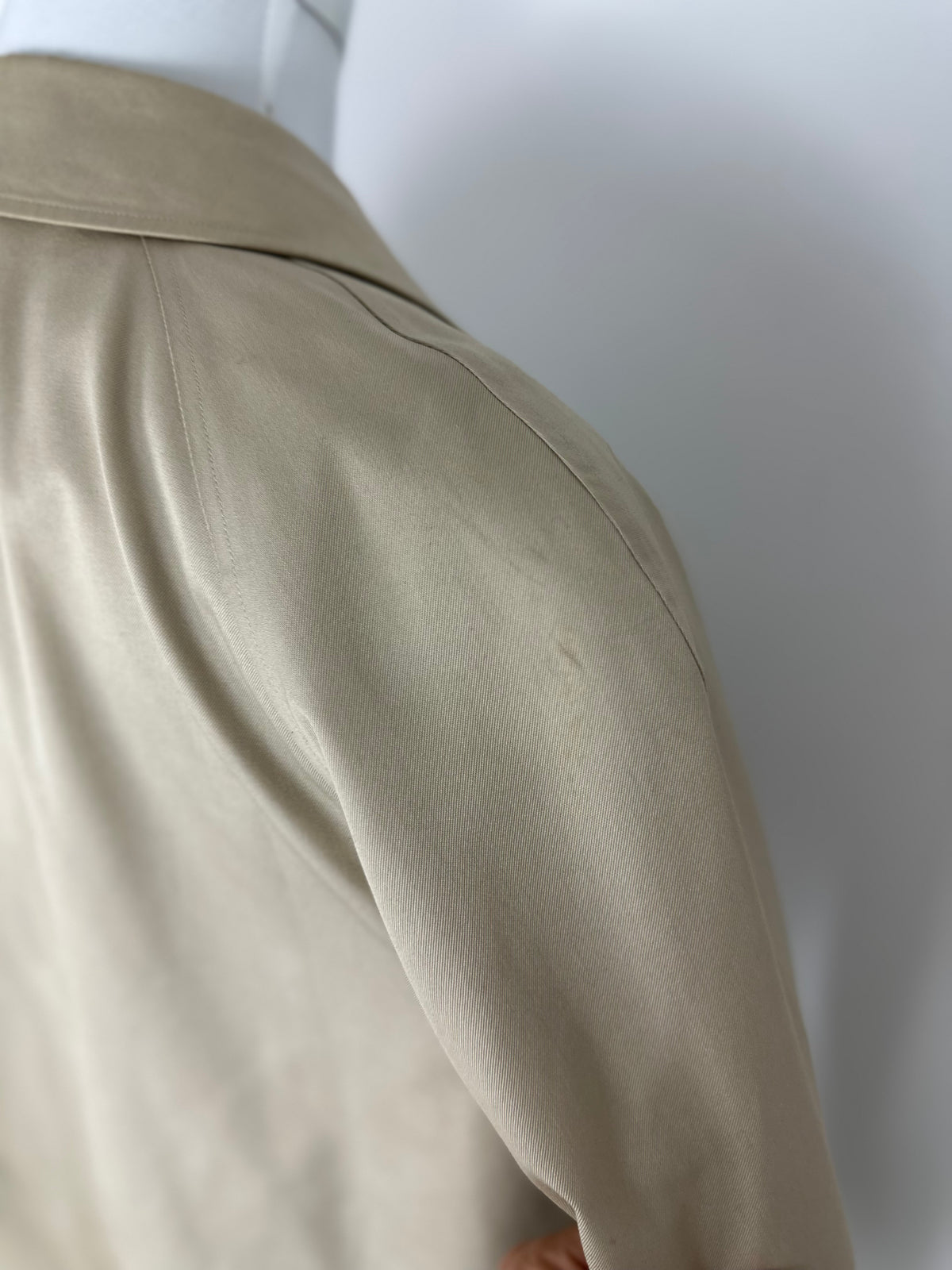 Vintage Burberry Car Coat Creme Size 48 M