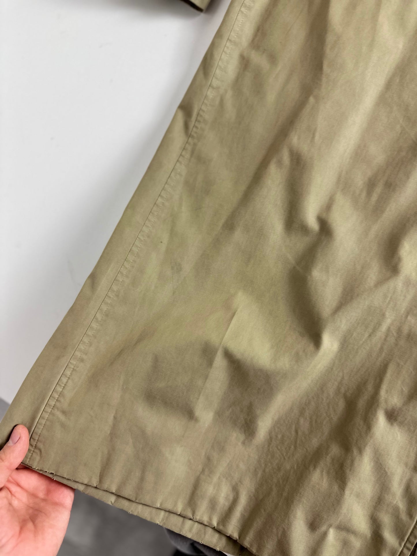Vintage Burberry Car Coat Beige Size 58 XXL