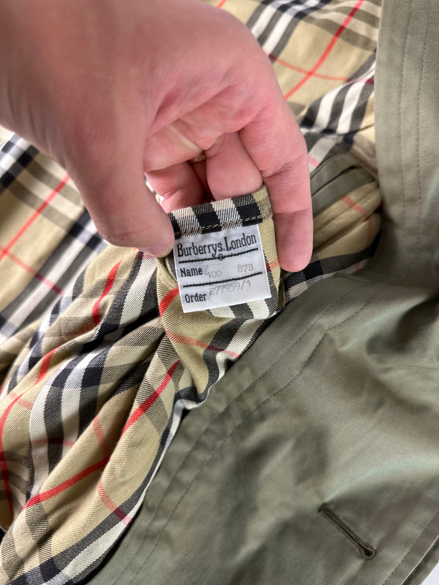 Vintage Burberry Car Coat Size 48 M