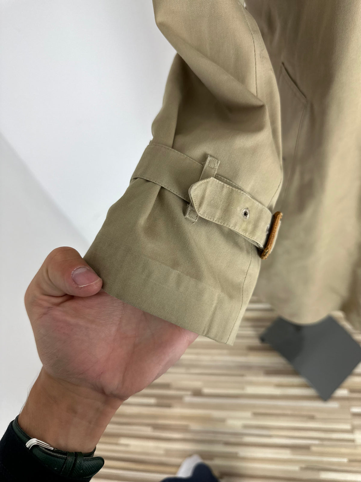 Vintage Burberry Trench Coat Beige Size 10 S