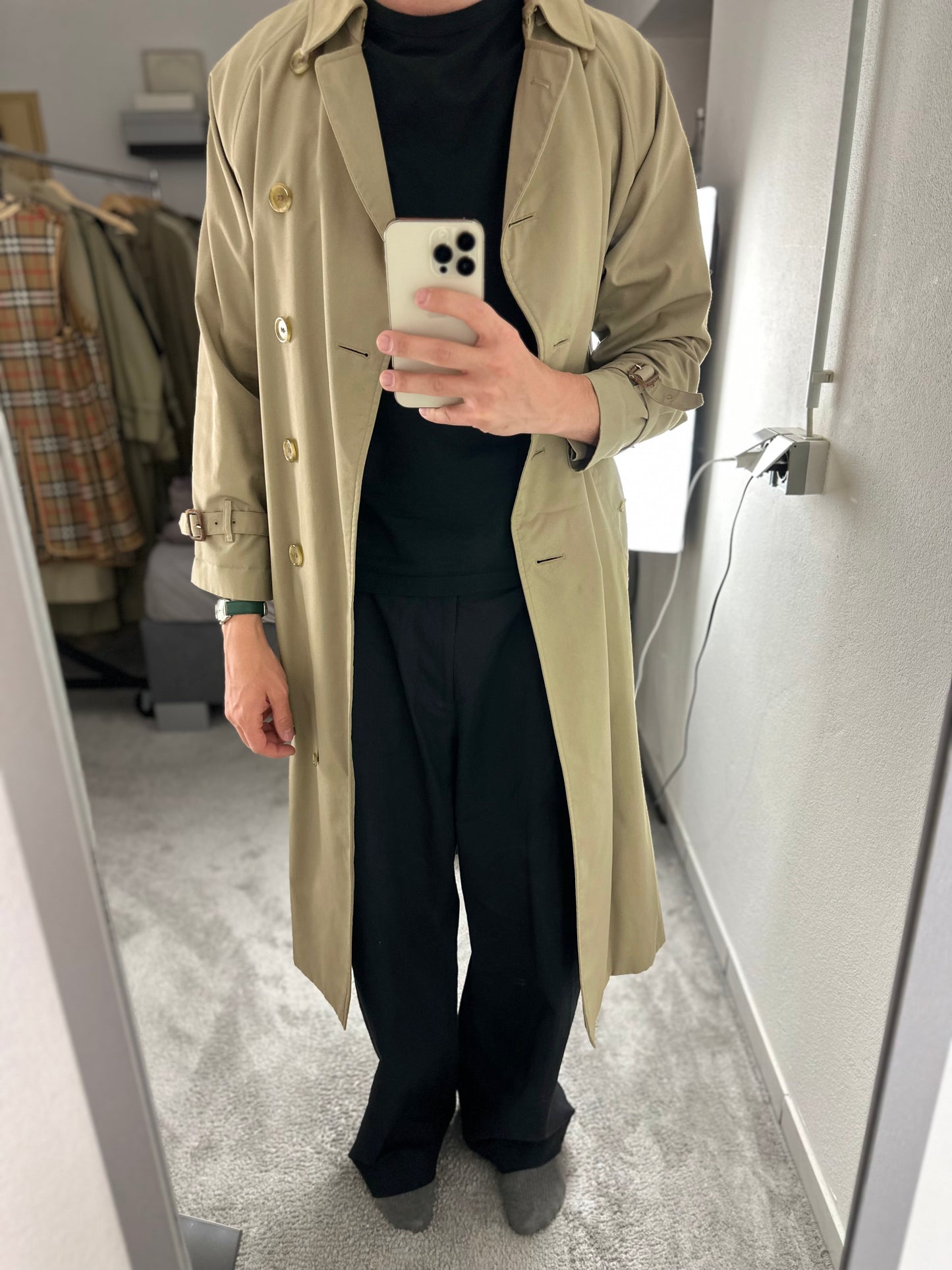 Vintage Burberry Trench Coat Size 10 S