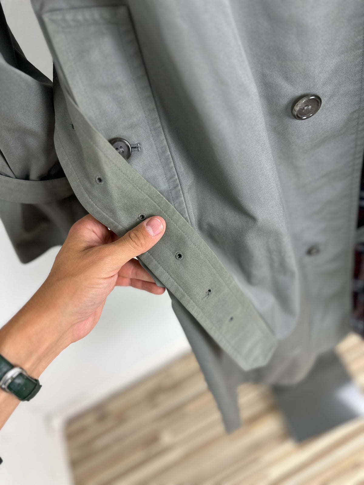 Vintage Burberry Trench Coat Grey Size 52 L