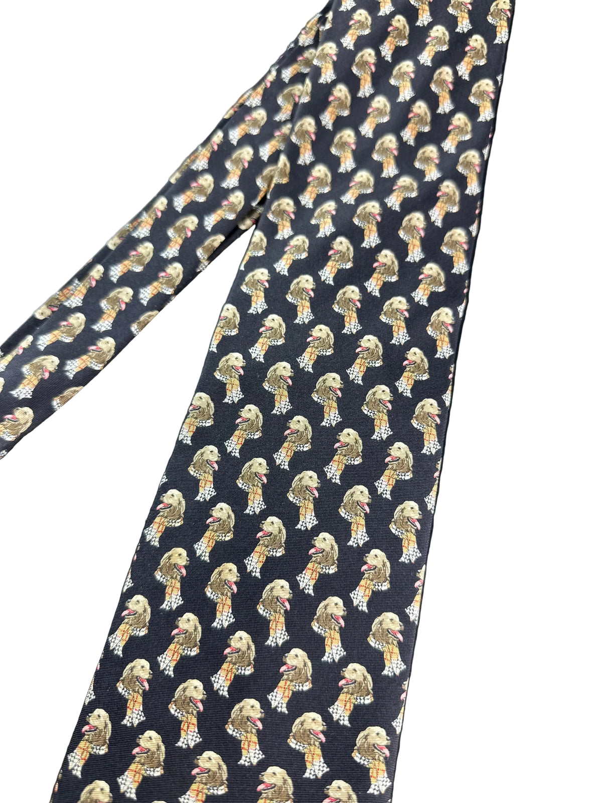 Vintage Burberry Dog Silk Tie