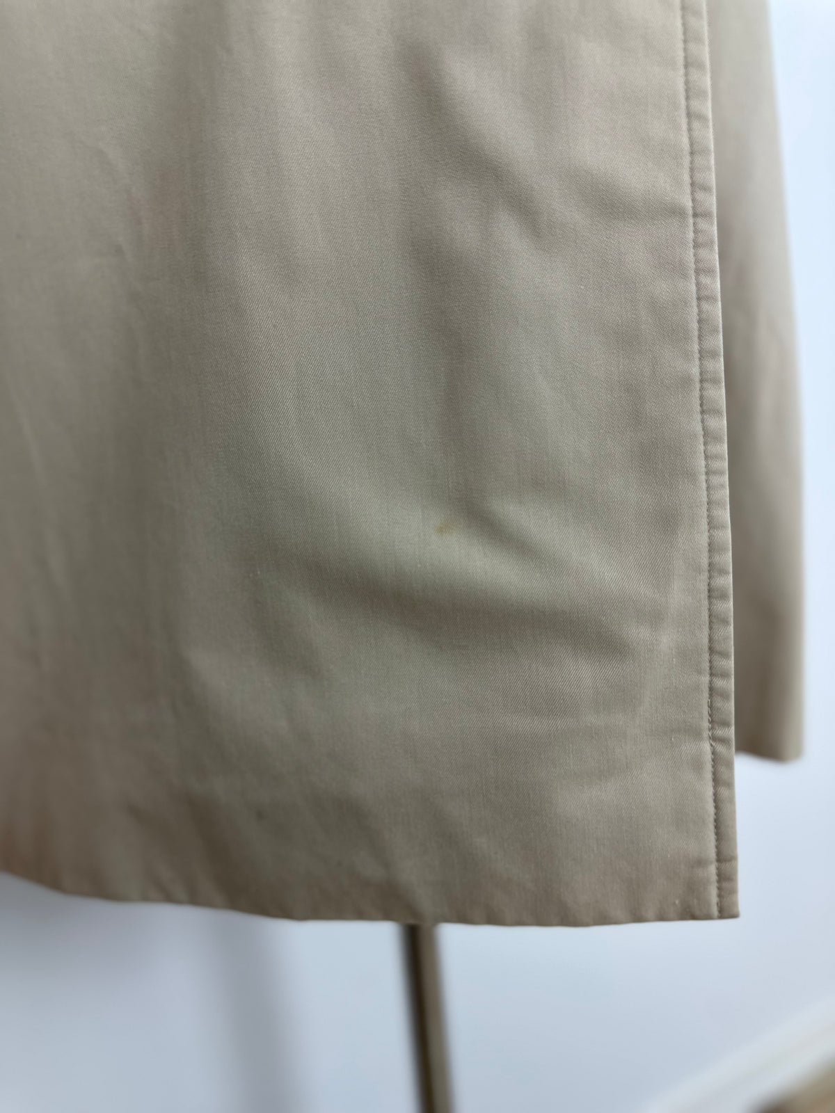 Vintage Burberry Trench Coat Creme Size 8 XS