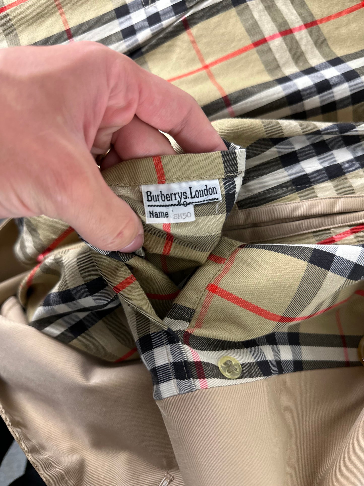Vintage Burberry Trench Coat Size 50 L