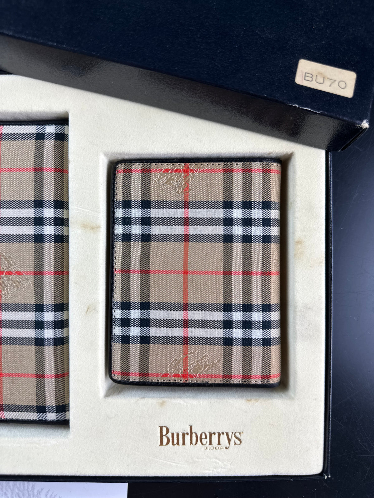 Vintage Burberry Nova Check Agenda Planner Notebook Cover