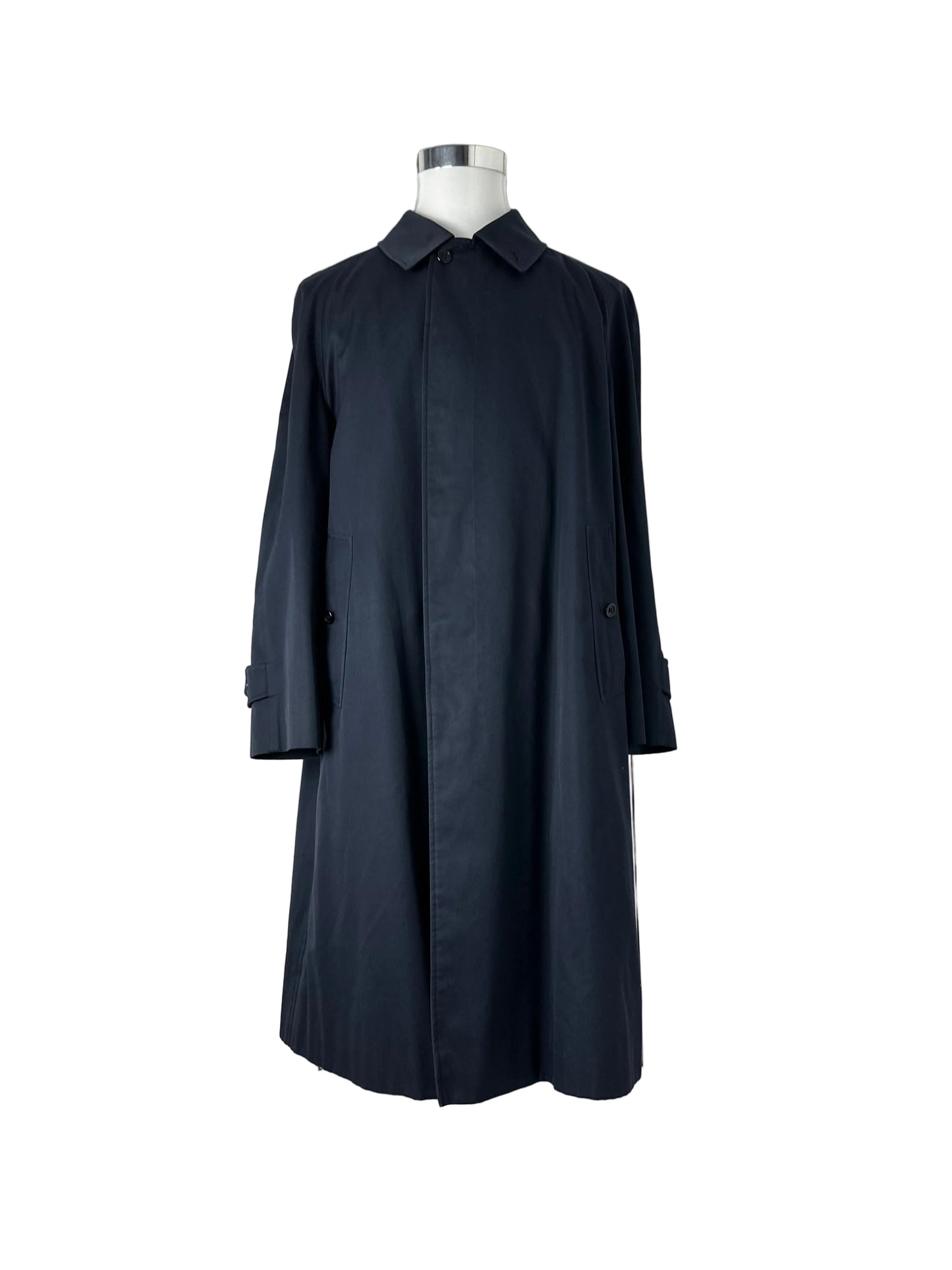 Vintage Burberry Car Coat Navy Size 50 L