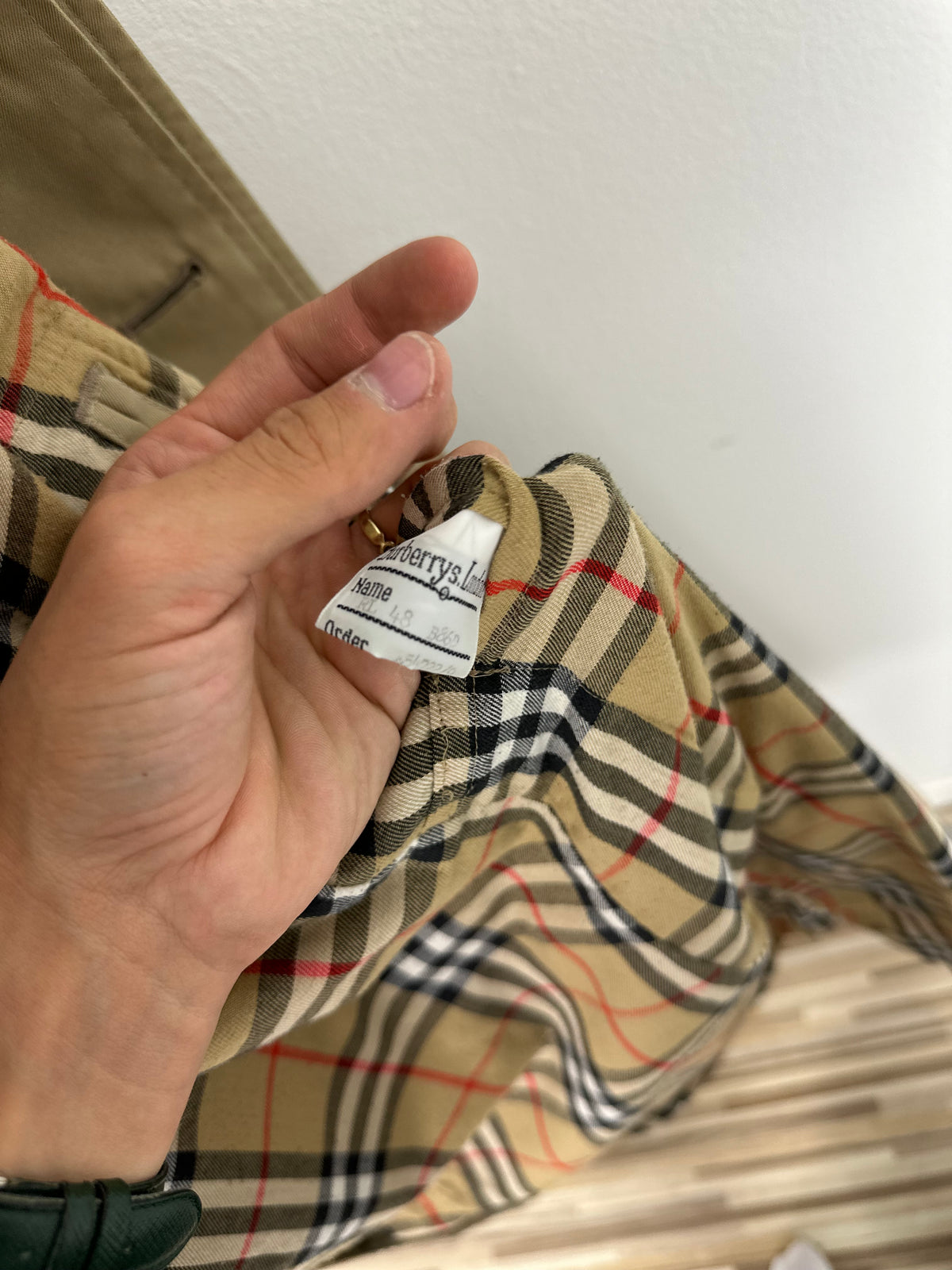 Vintage Burberry Car Coat Beige Size 50 L