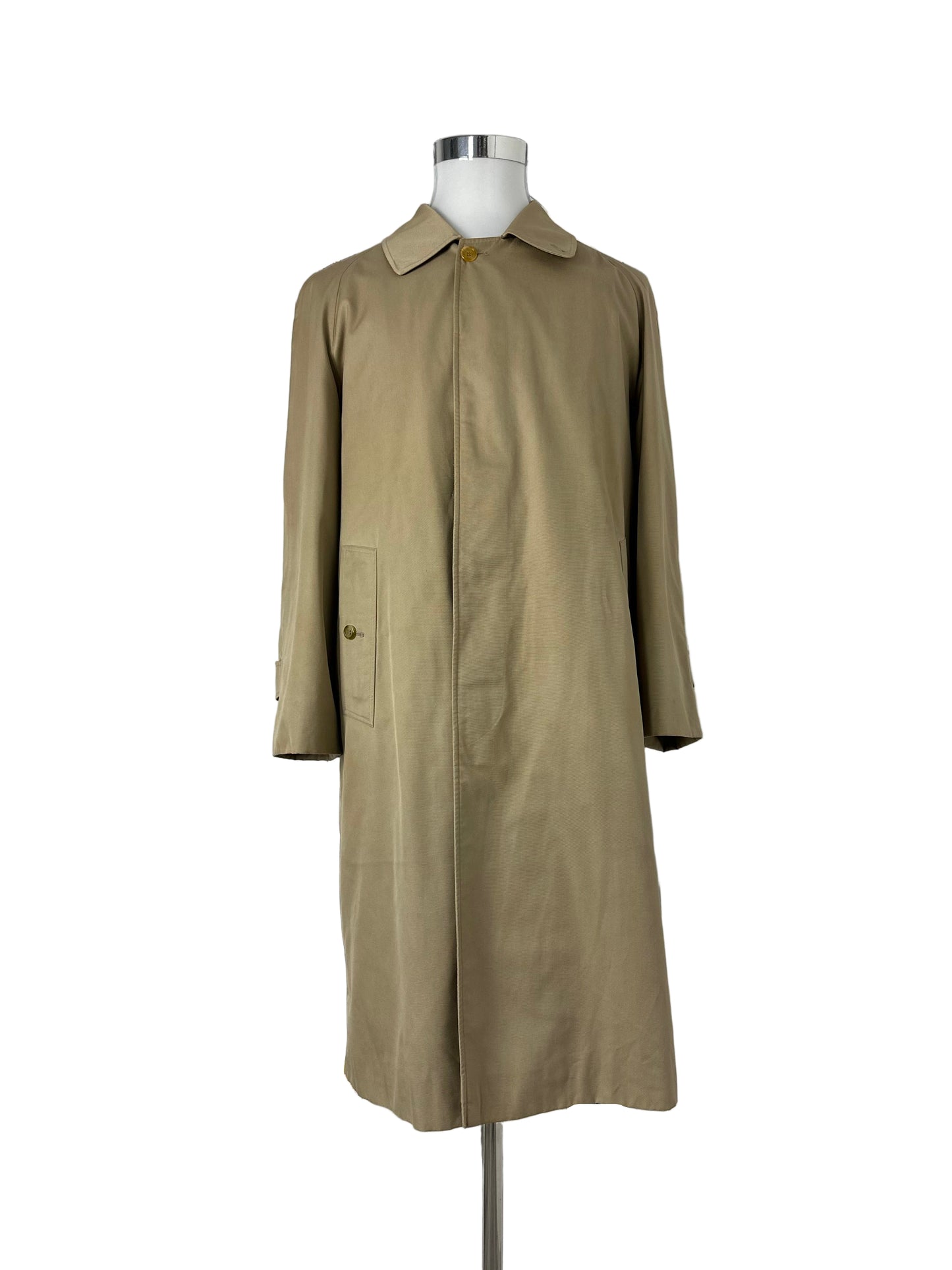 Vintage Burberry Car Coat Beige Size 50 L With Lining