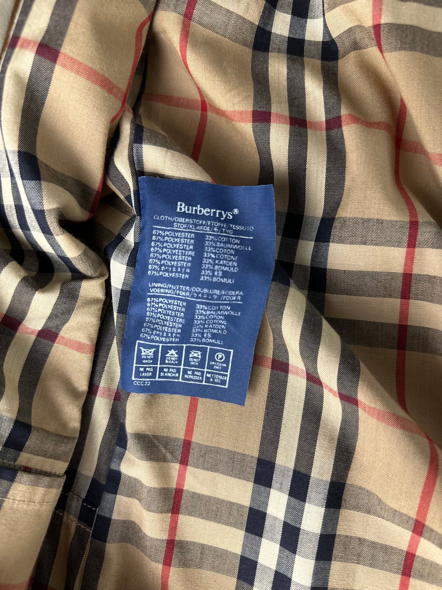 Vintage Burberry Car Coat Size 50 L