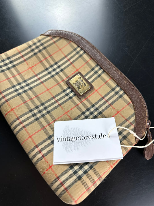Vintage Burberry Haymarket Nova Check Pouch
