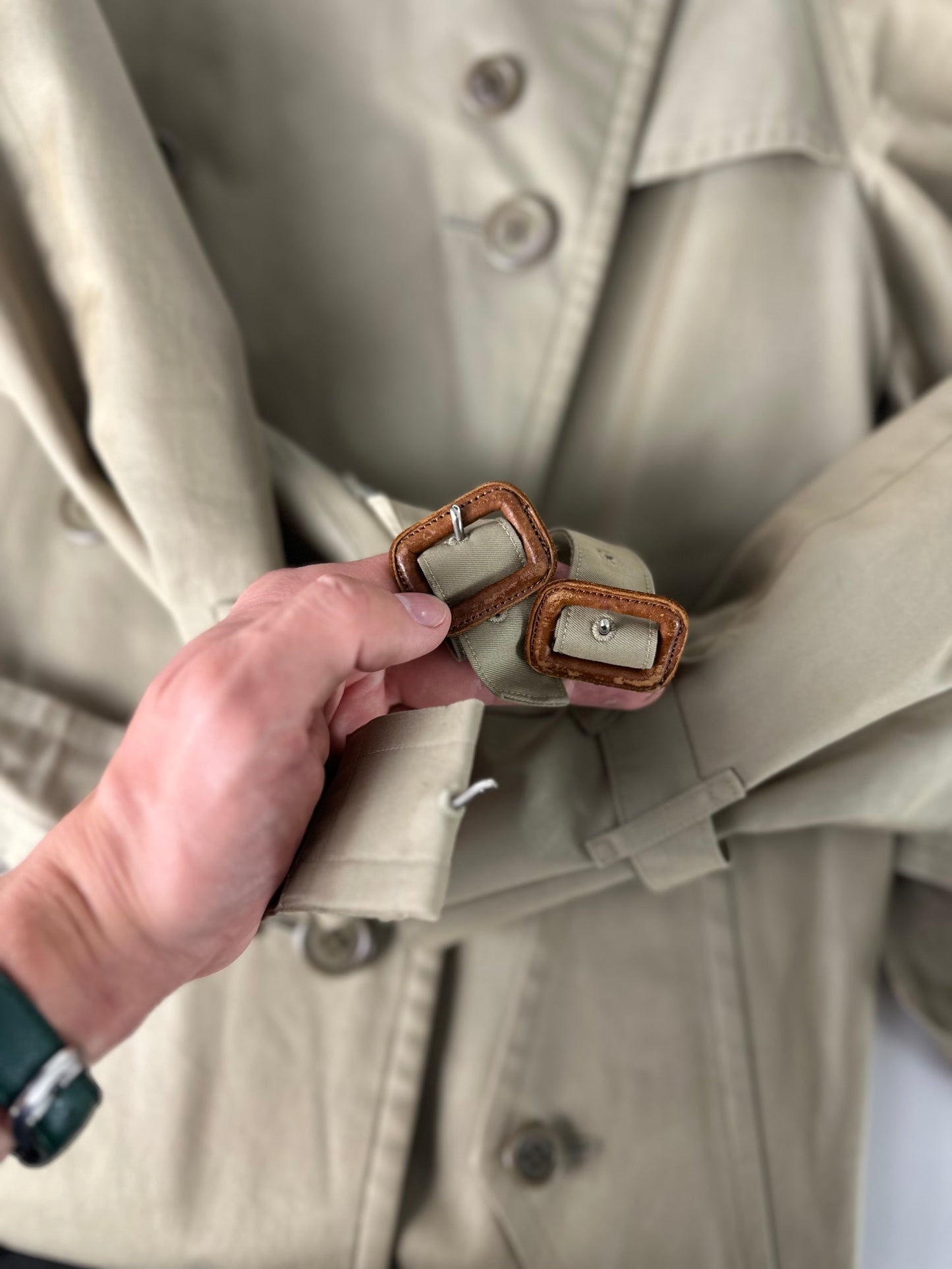 Vintage Burberry Trench Coat Size 8 XS