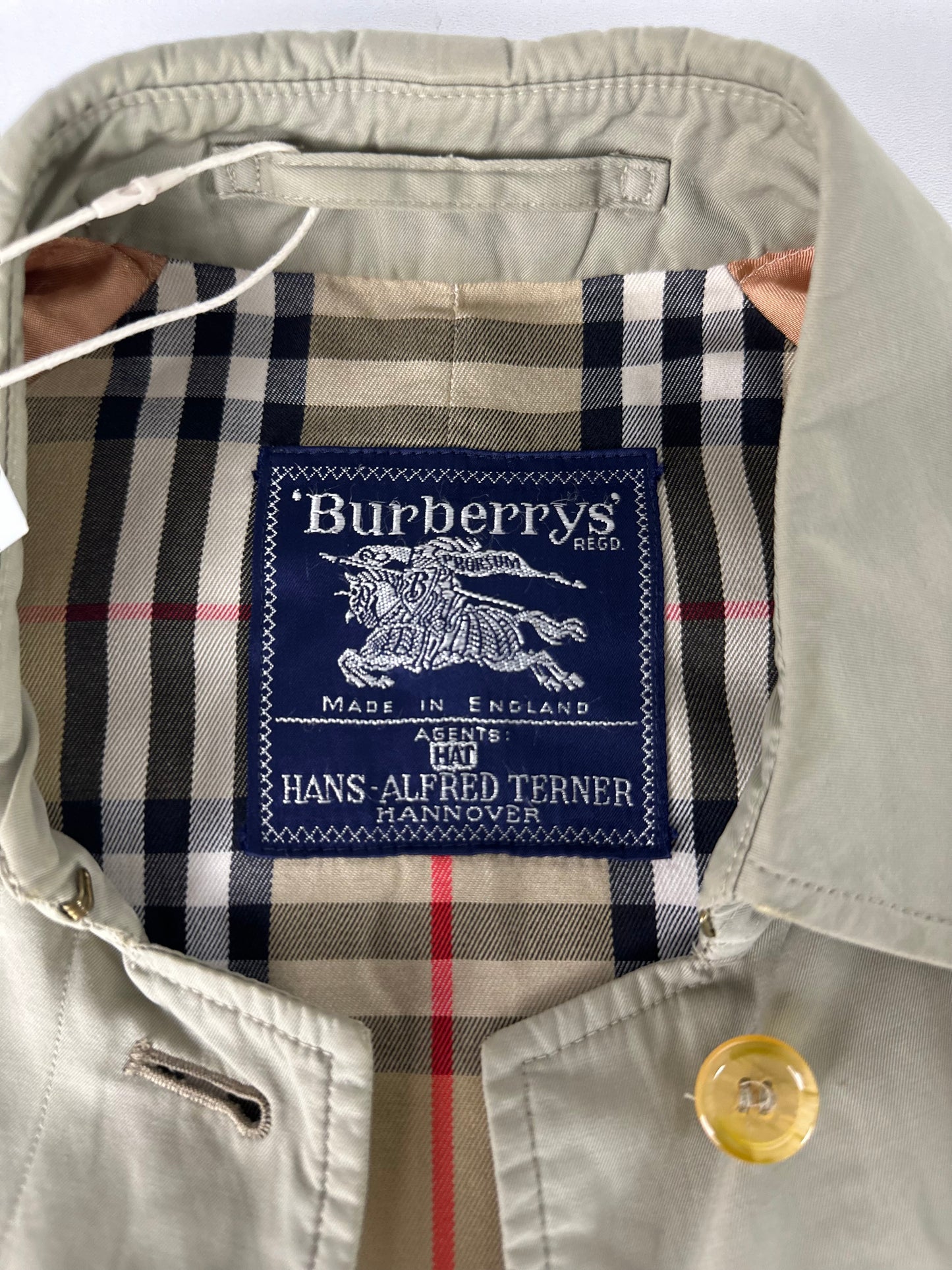 Vintage Burberry Car Coat Size 14 L