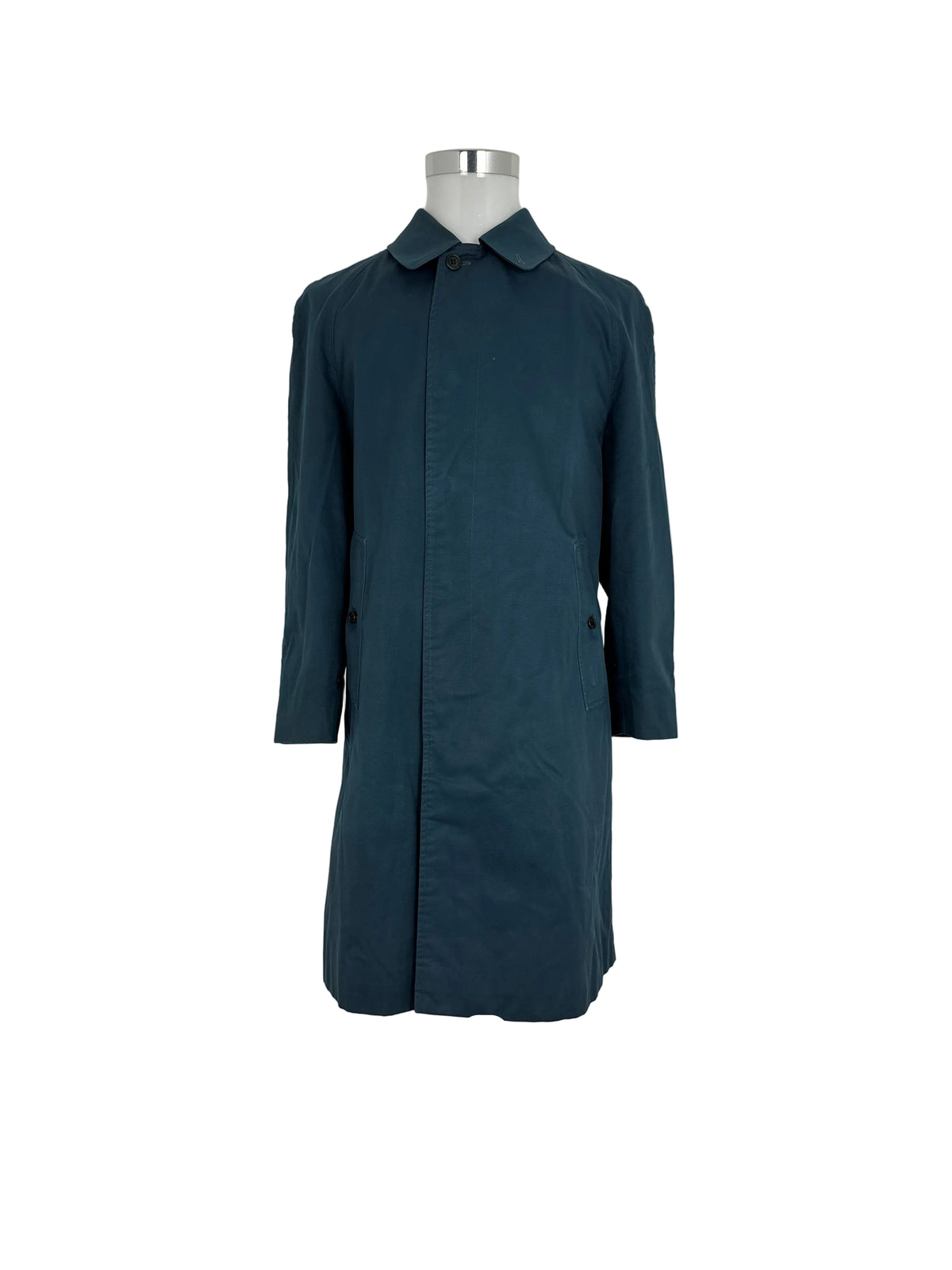Vintage Burberry Car Coat Navy Size 46 S