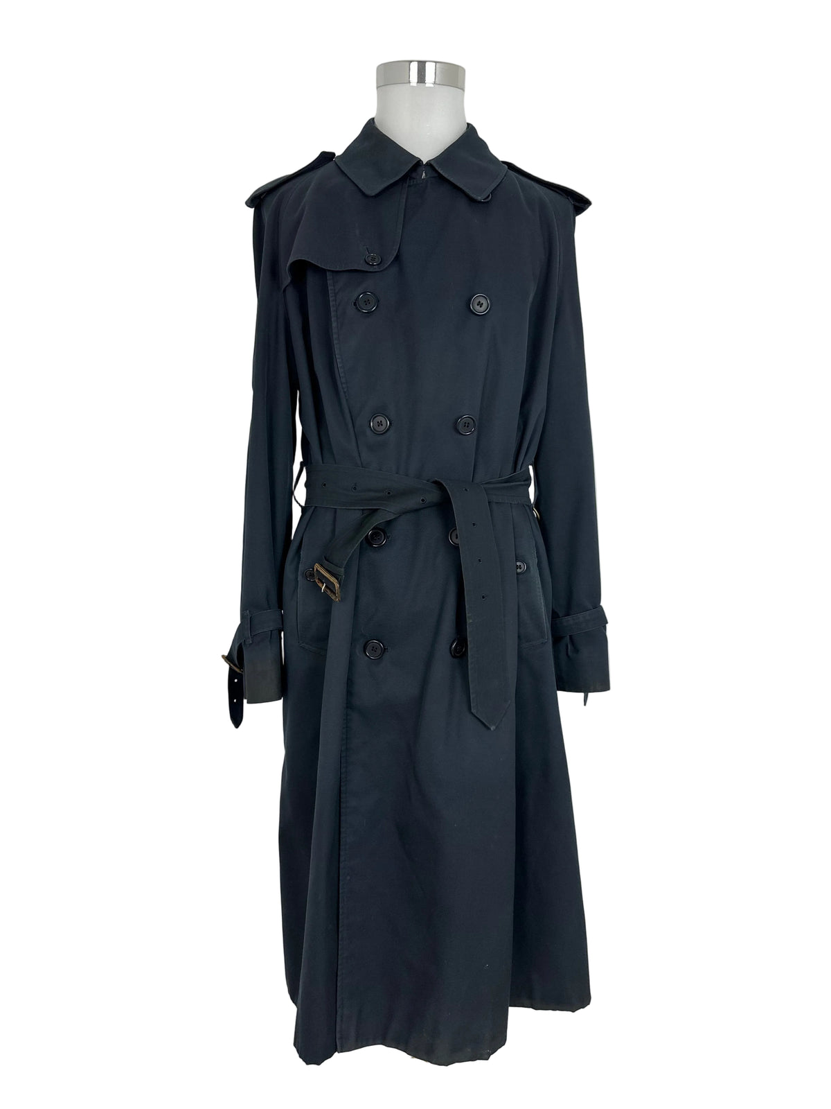 Vintage Burberry Trench Coat Navy Size 56 XL