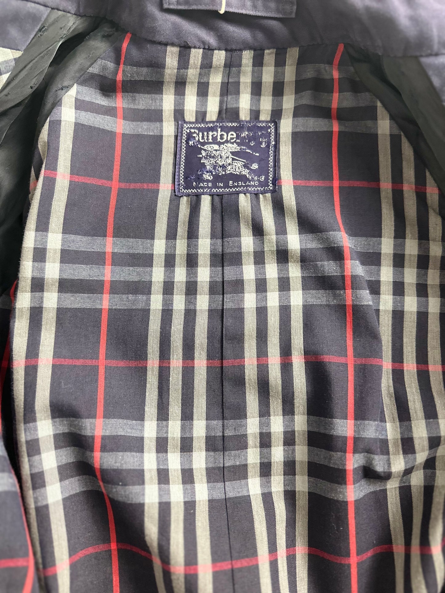 Vintage Burberry Trench Coat Navy Size 44 XS